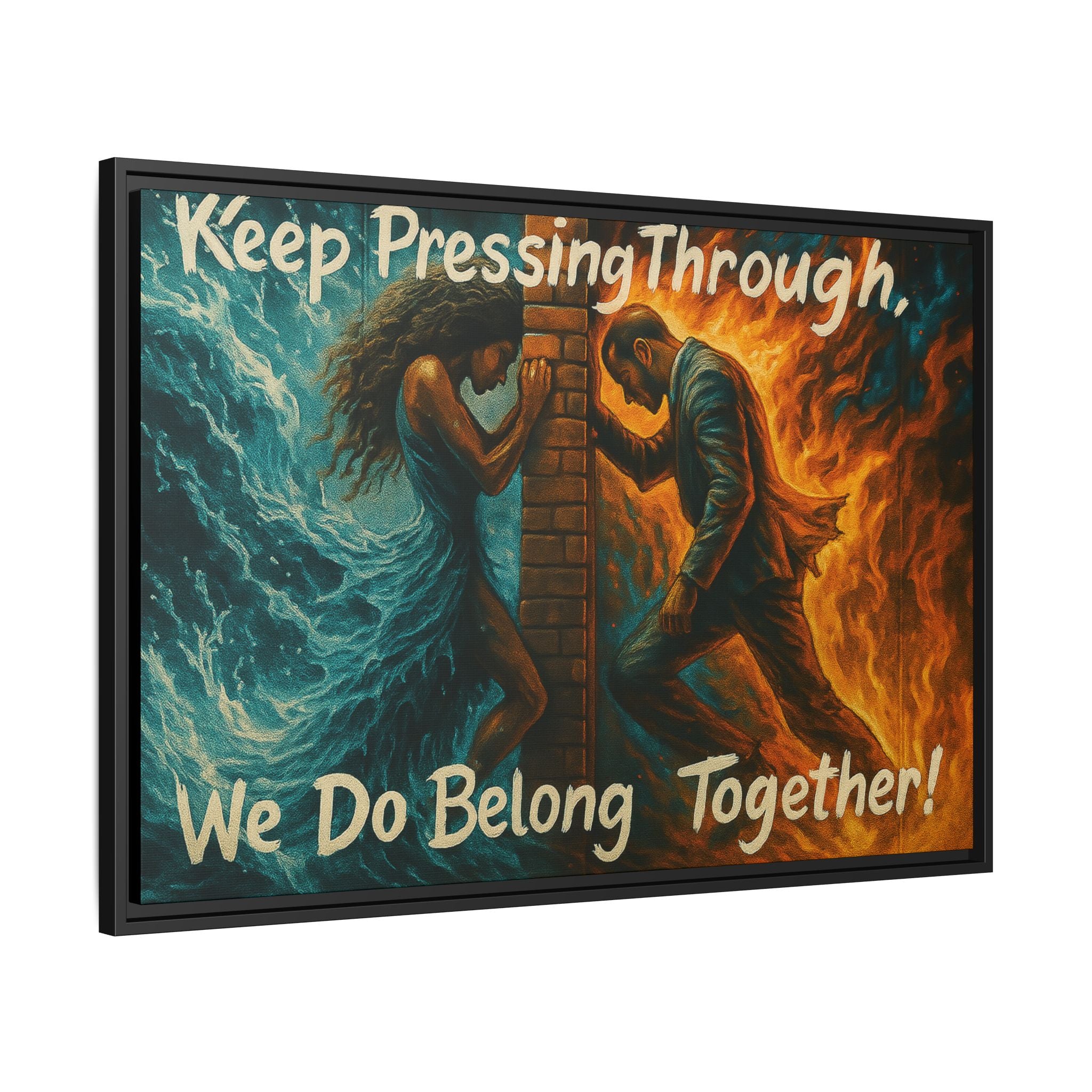 Matte Canvas, Framed (Multi-color)