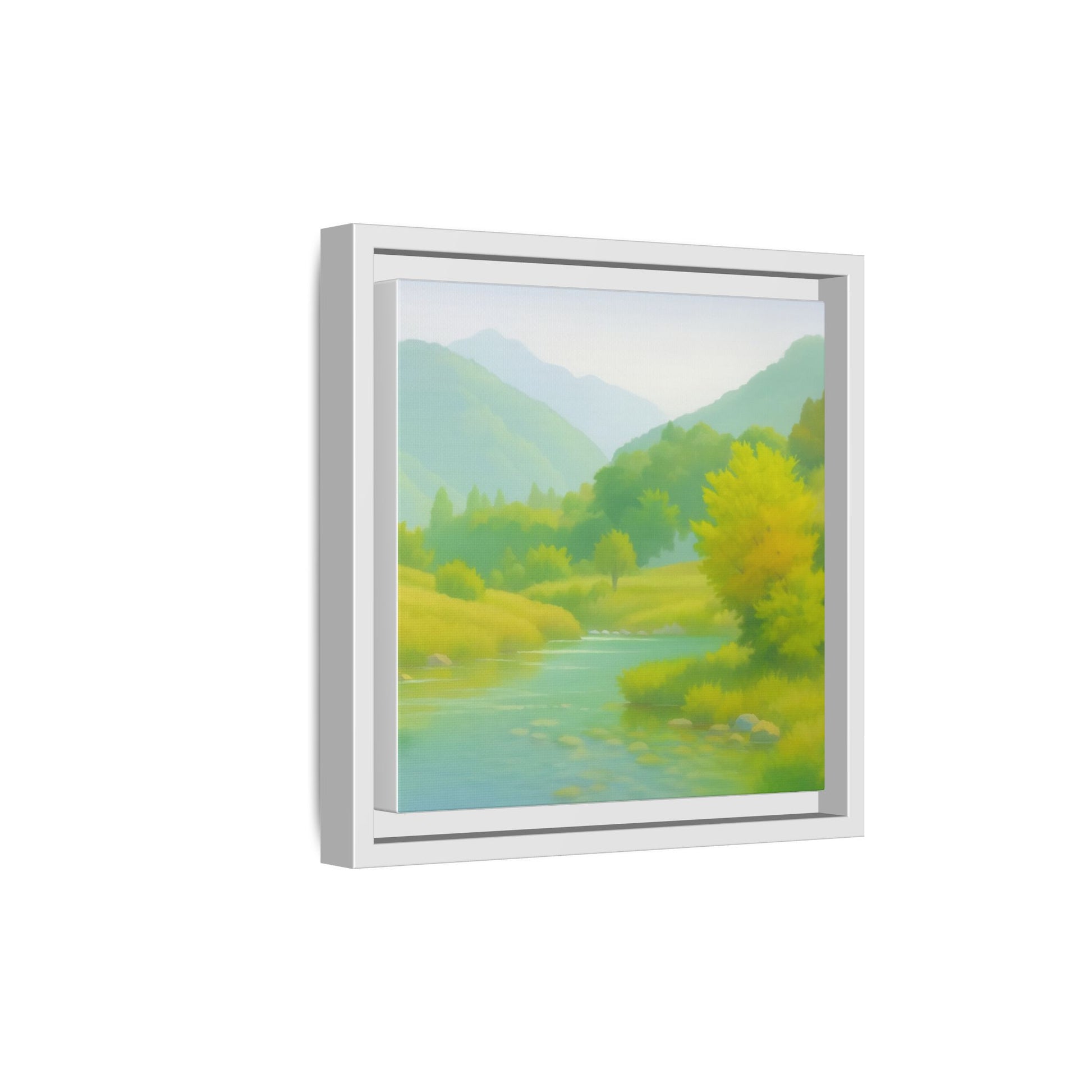 Calming River Green Landscape