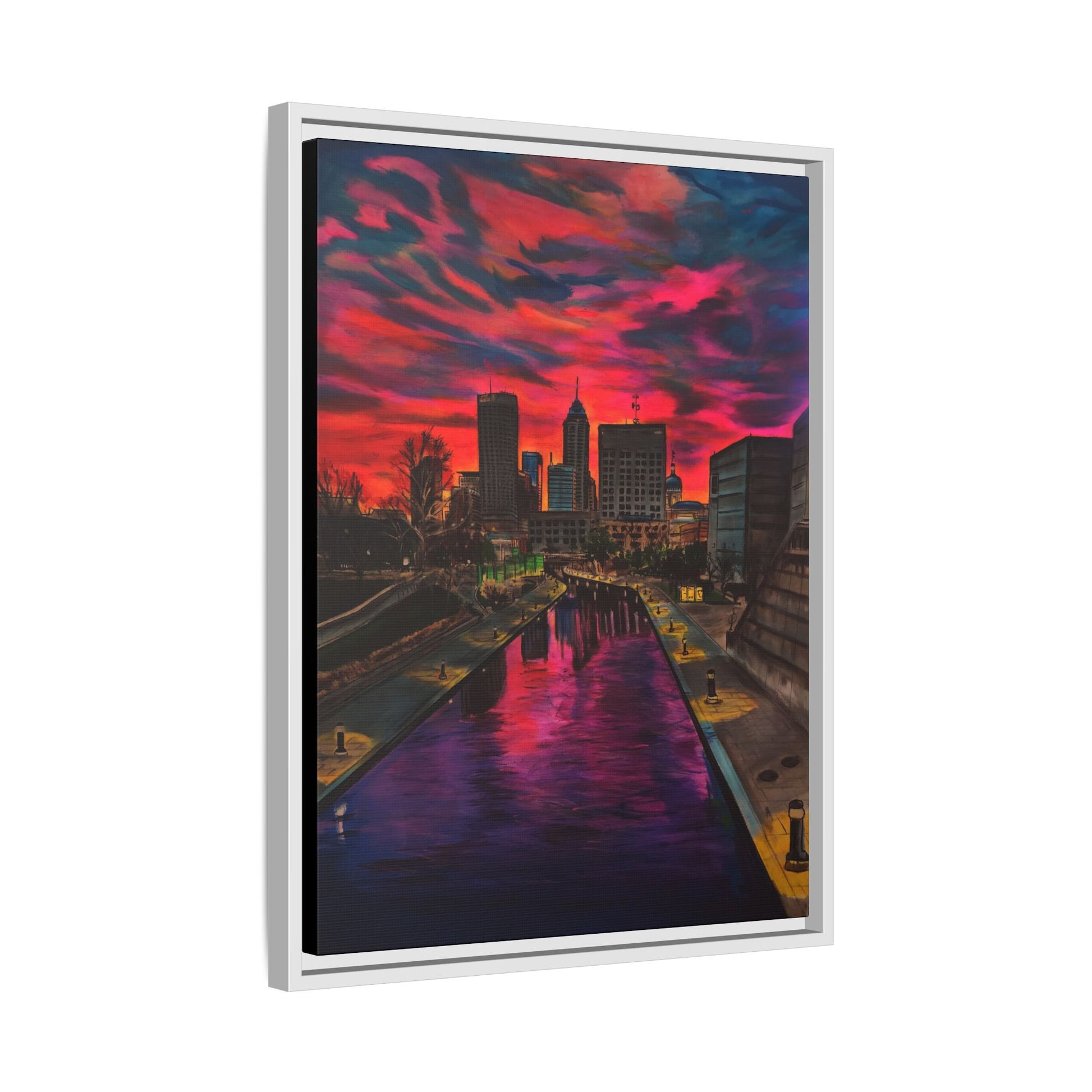 Vibrant Canal Cityscape