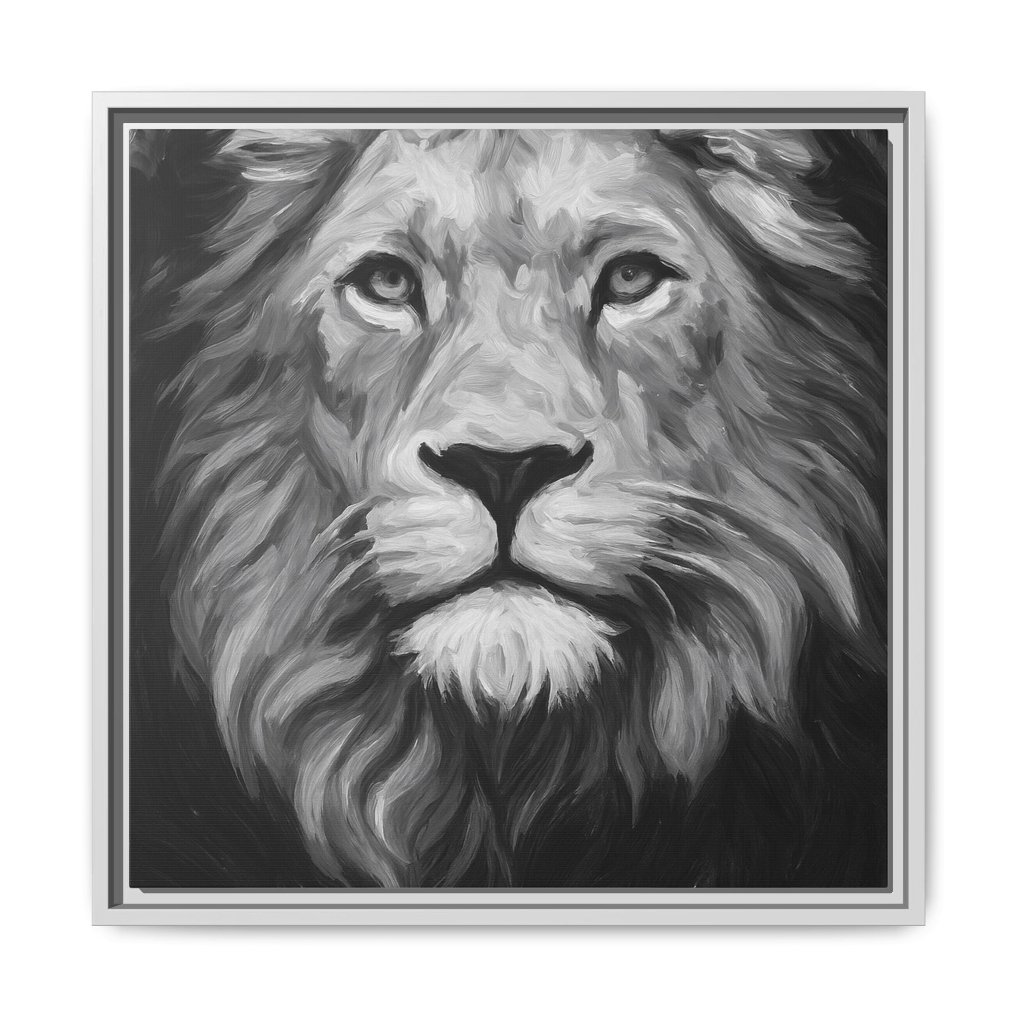 Black and White Lion 1