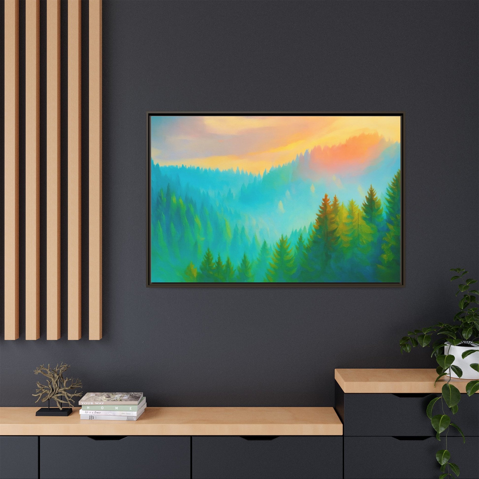Serene Sun Forest Nature
