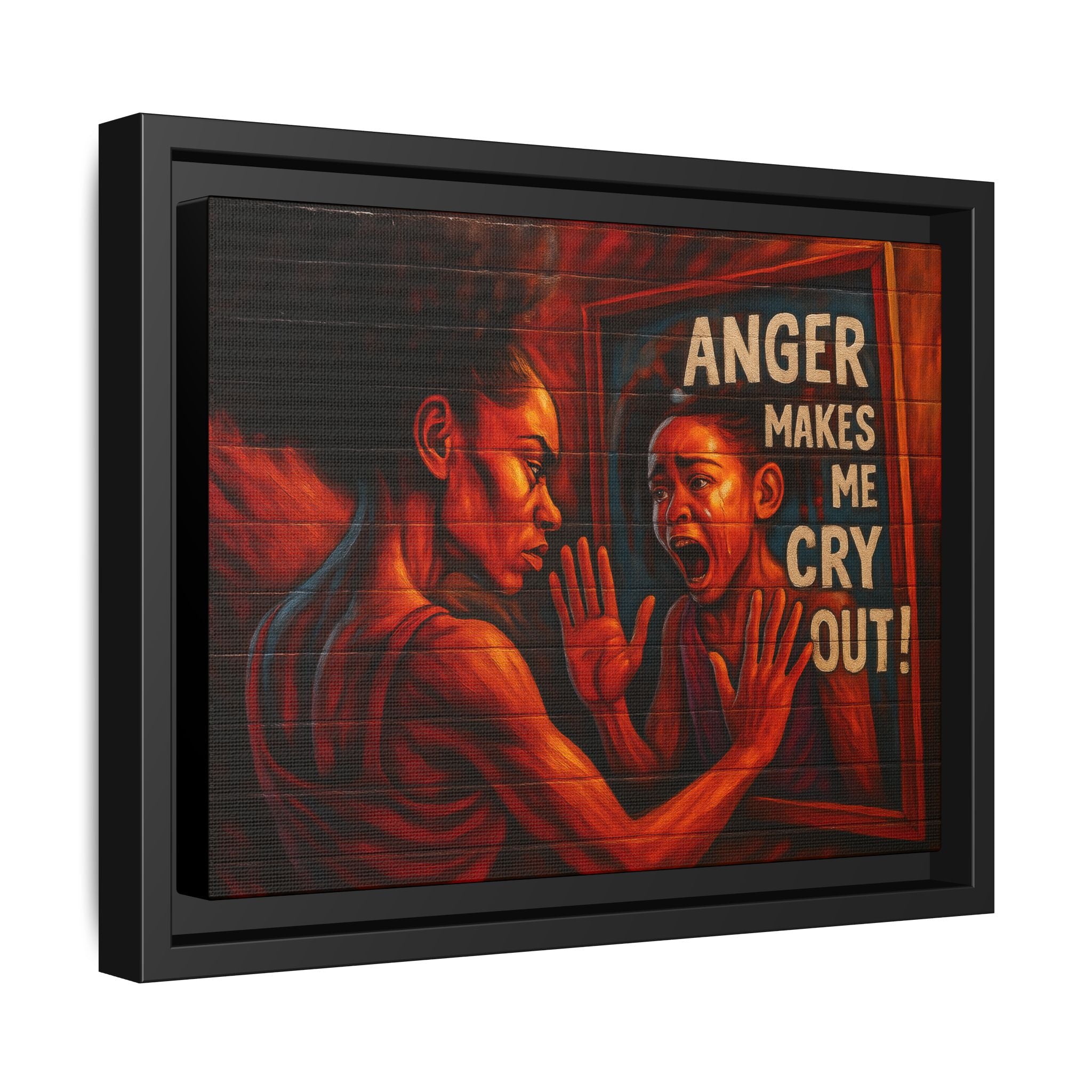 Framed Wall Art - Emotionally Resonant Canvas, Inspirational Home Decor, Powerful Motivational Gift, Unique Art for Self-Reflection