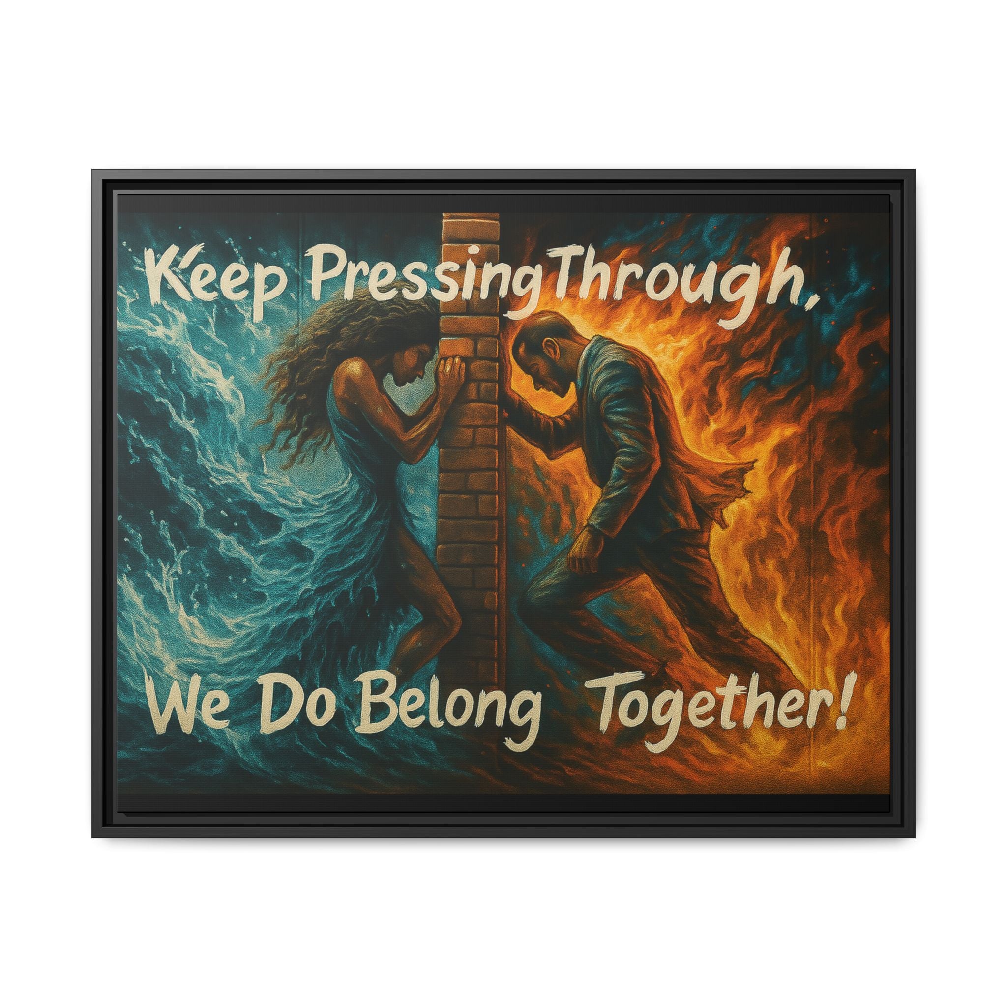 Matte Canvas, Framed (Multi-color)