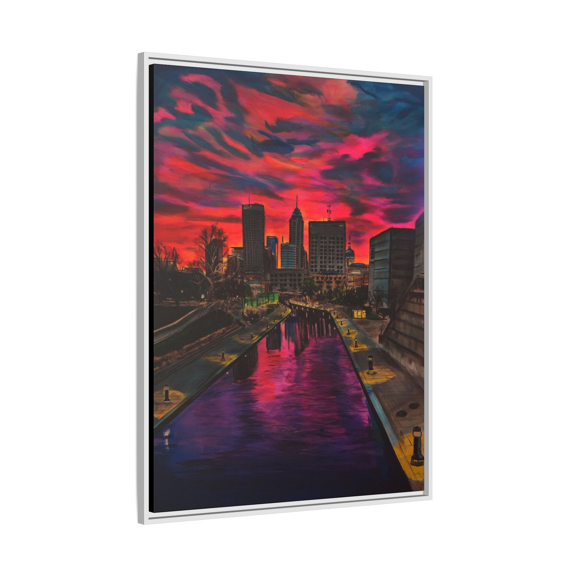 Vibrant Canal Cityscape