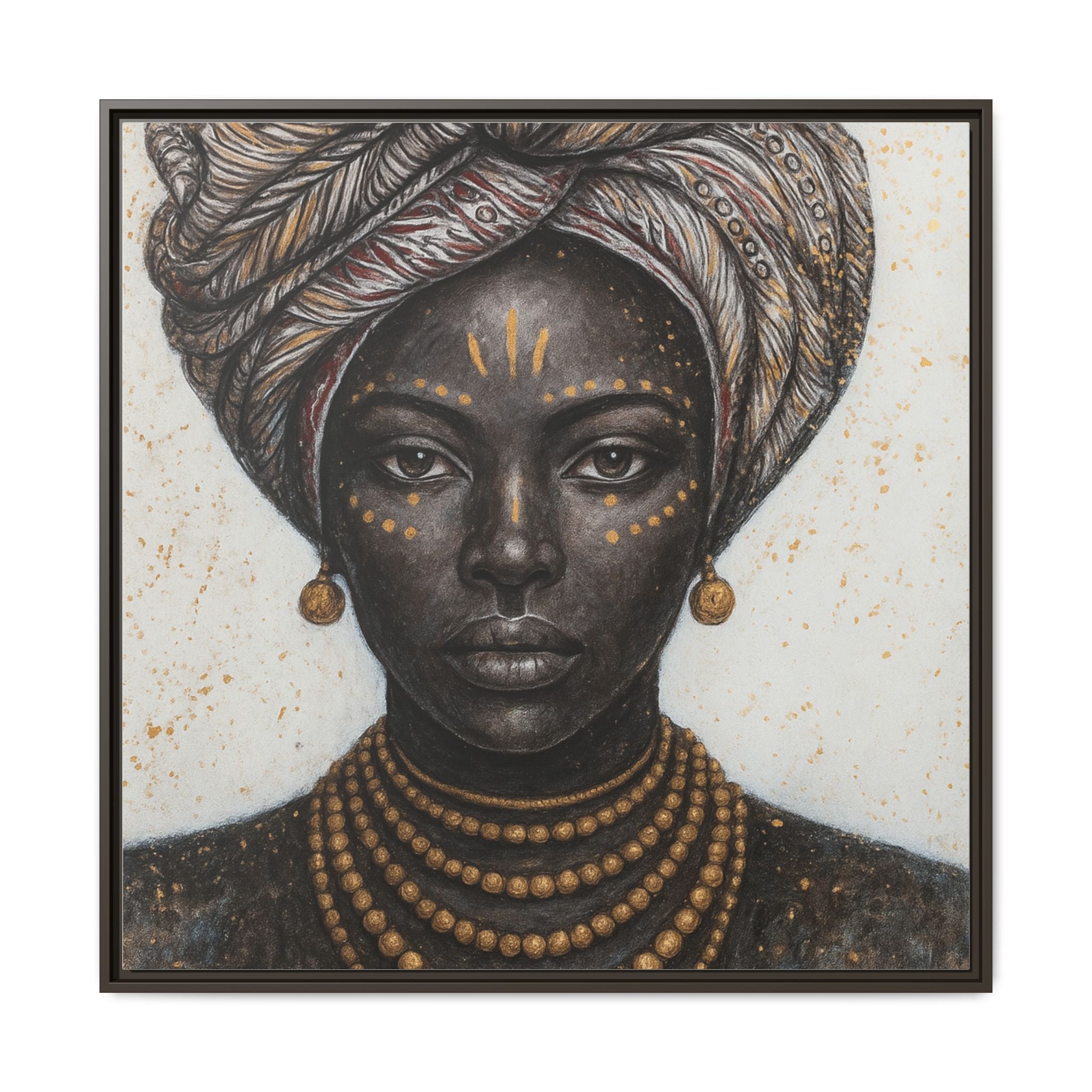 White Artistic African Lady