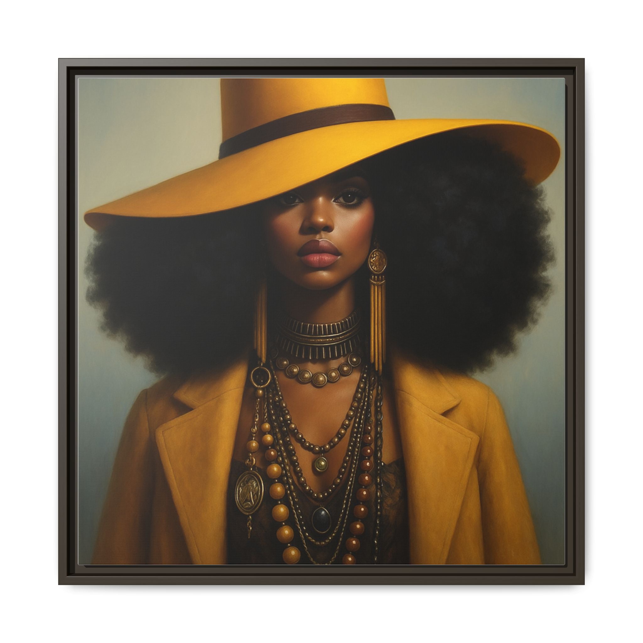 Yellow Afro Royalty of Elegance