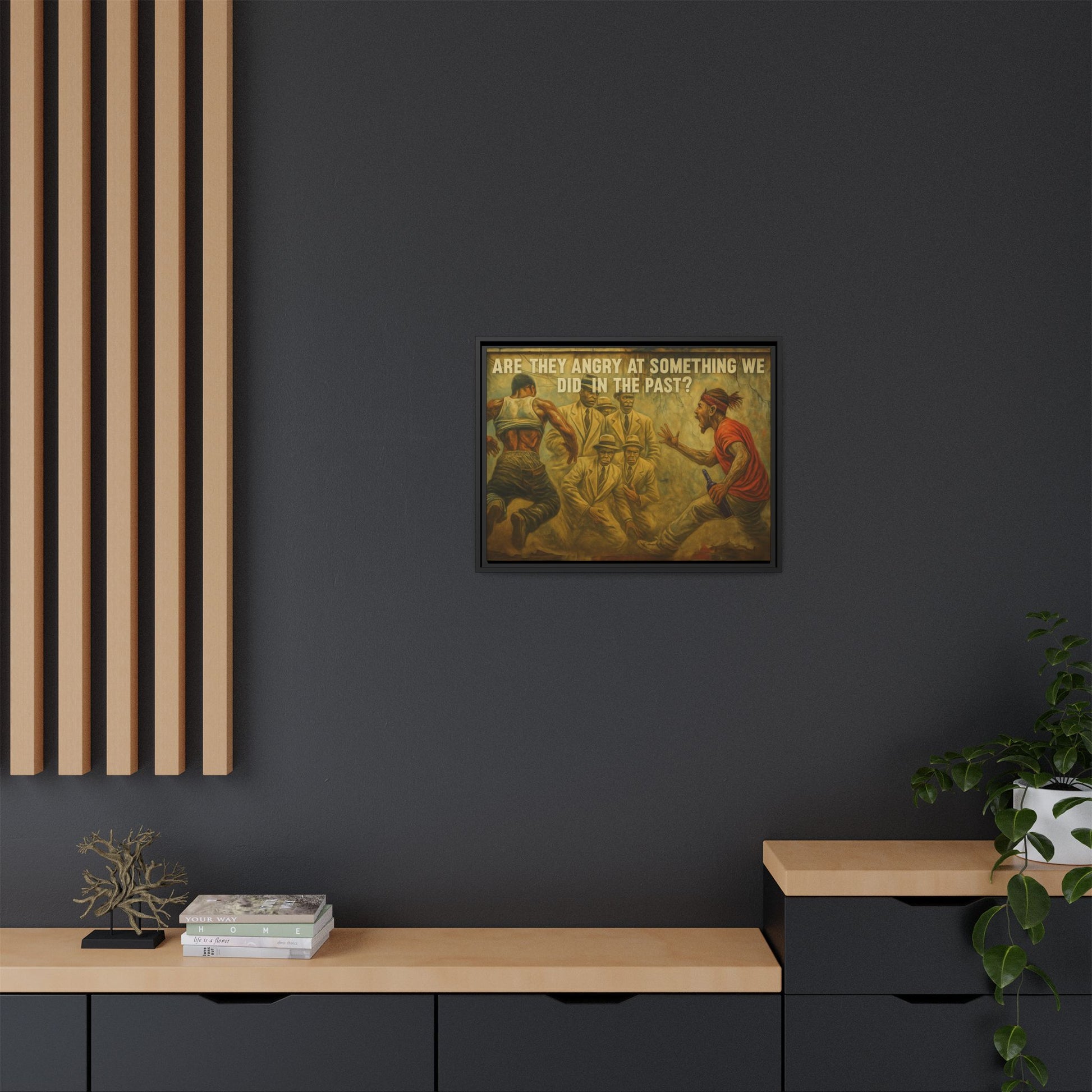 Framed Art Print: Thought-Provoking Vintage Style Wall Decor, Home Office Inspiration, Thoughtful Gift for Art Lovers