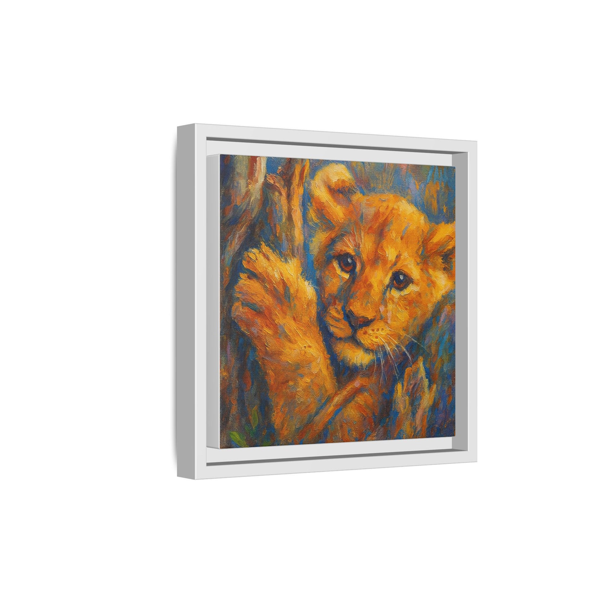 Lion Cub in Tree