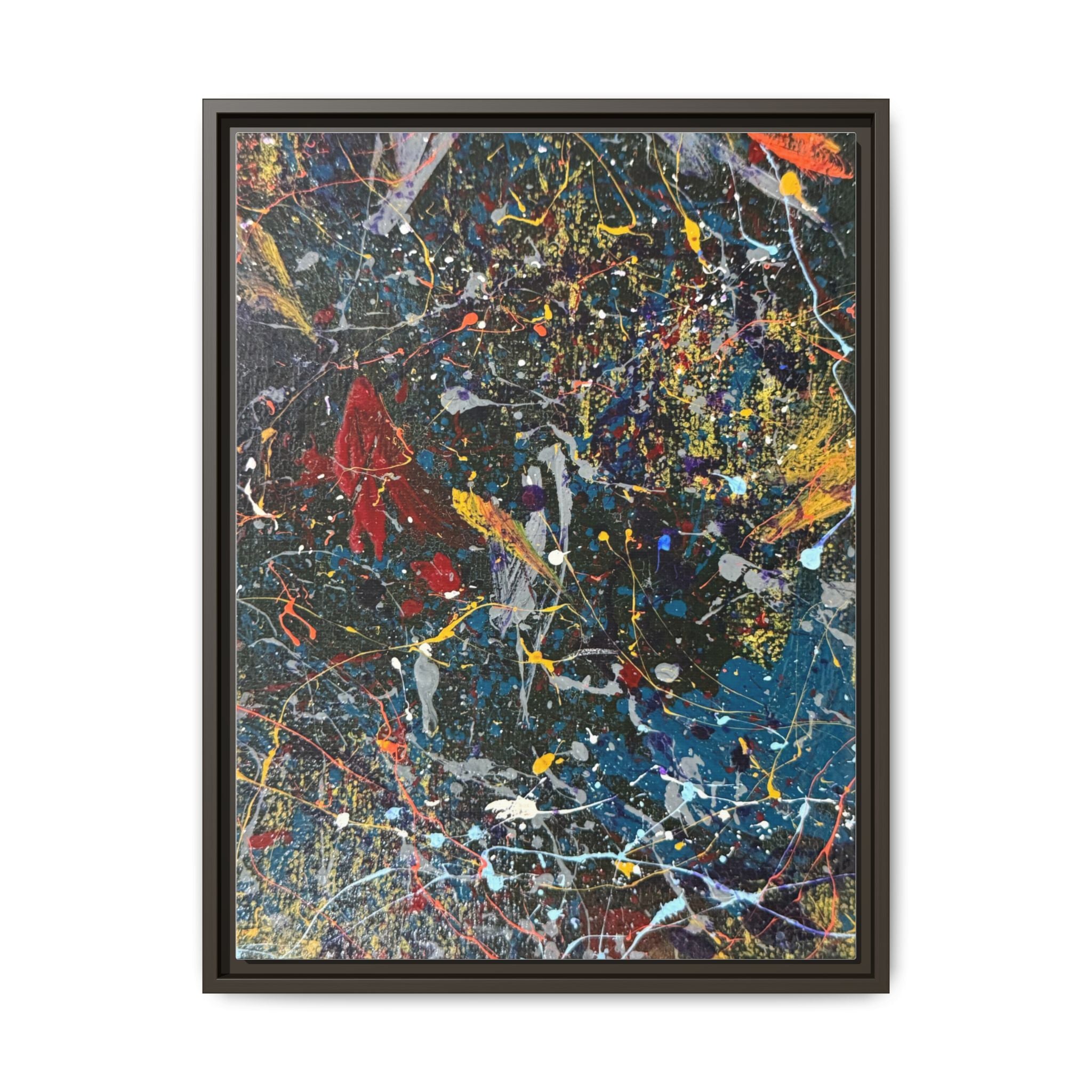 Colorful Abstract Framed Canvas Art