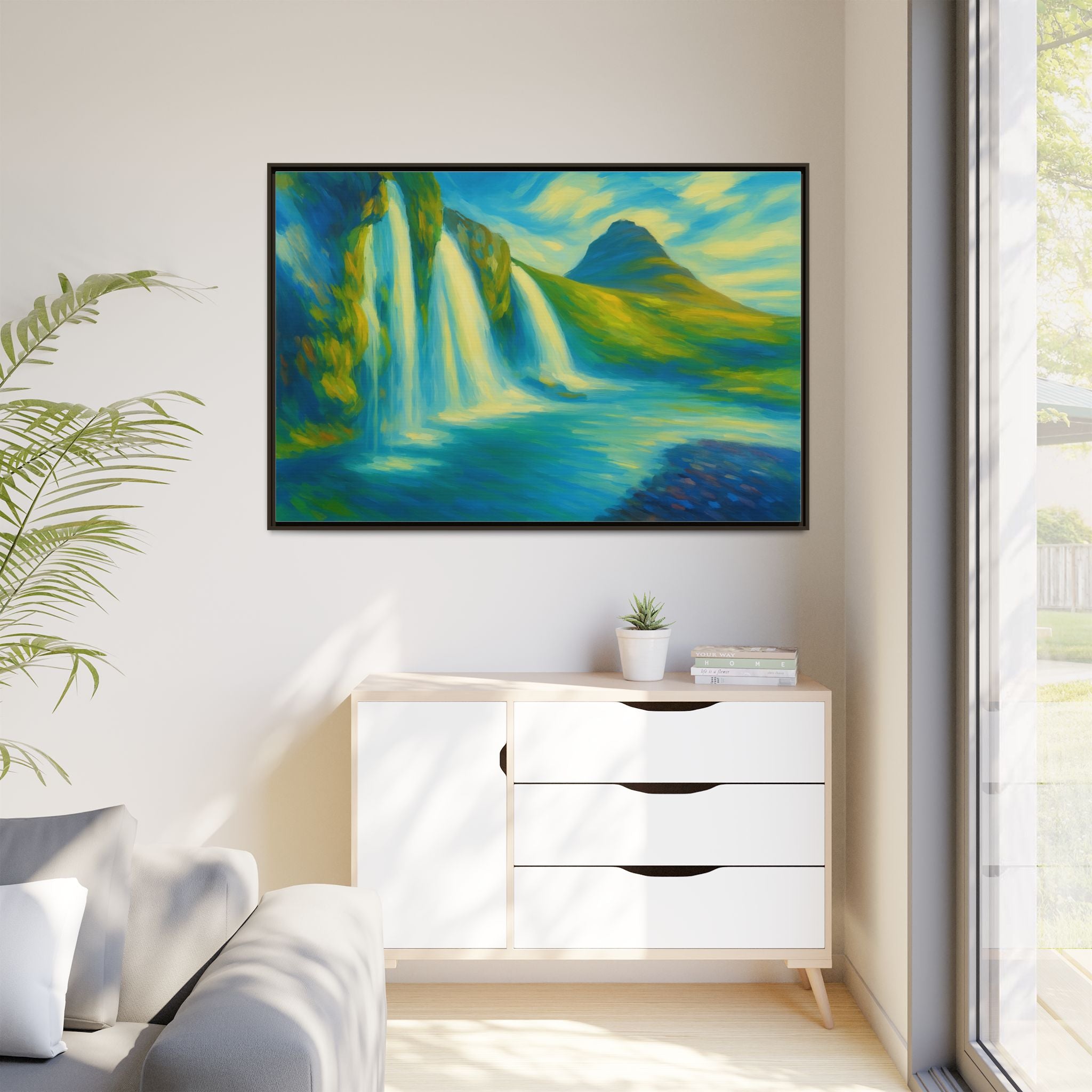 Waterfall Green Landscape