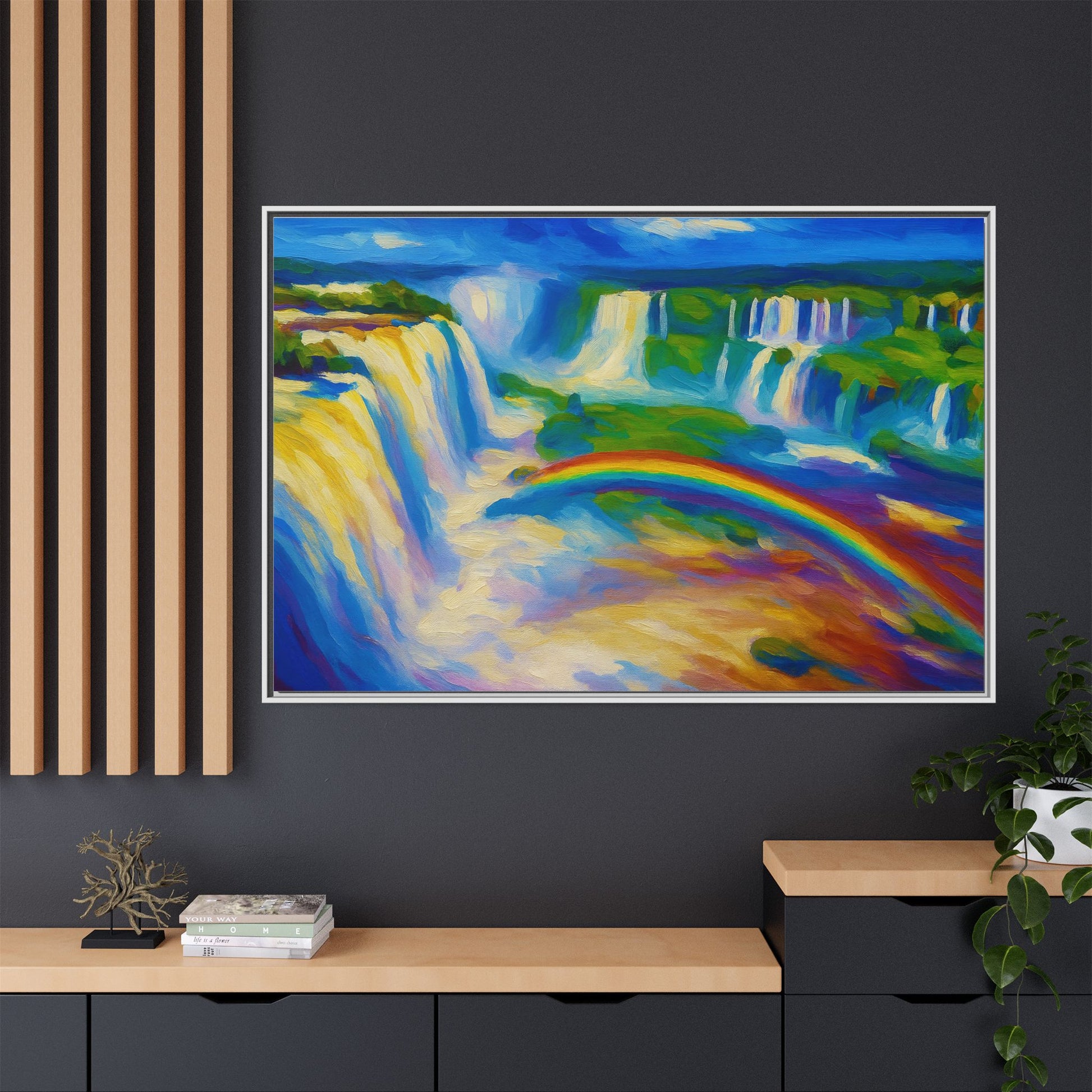 Waterfall Rainbow Splash