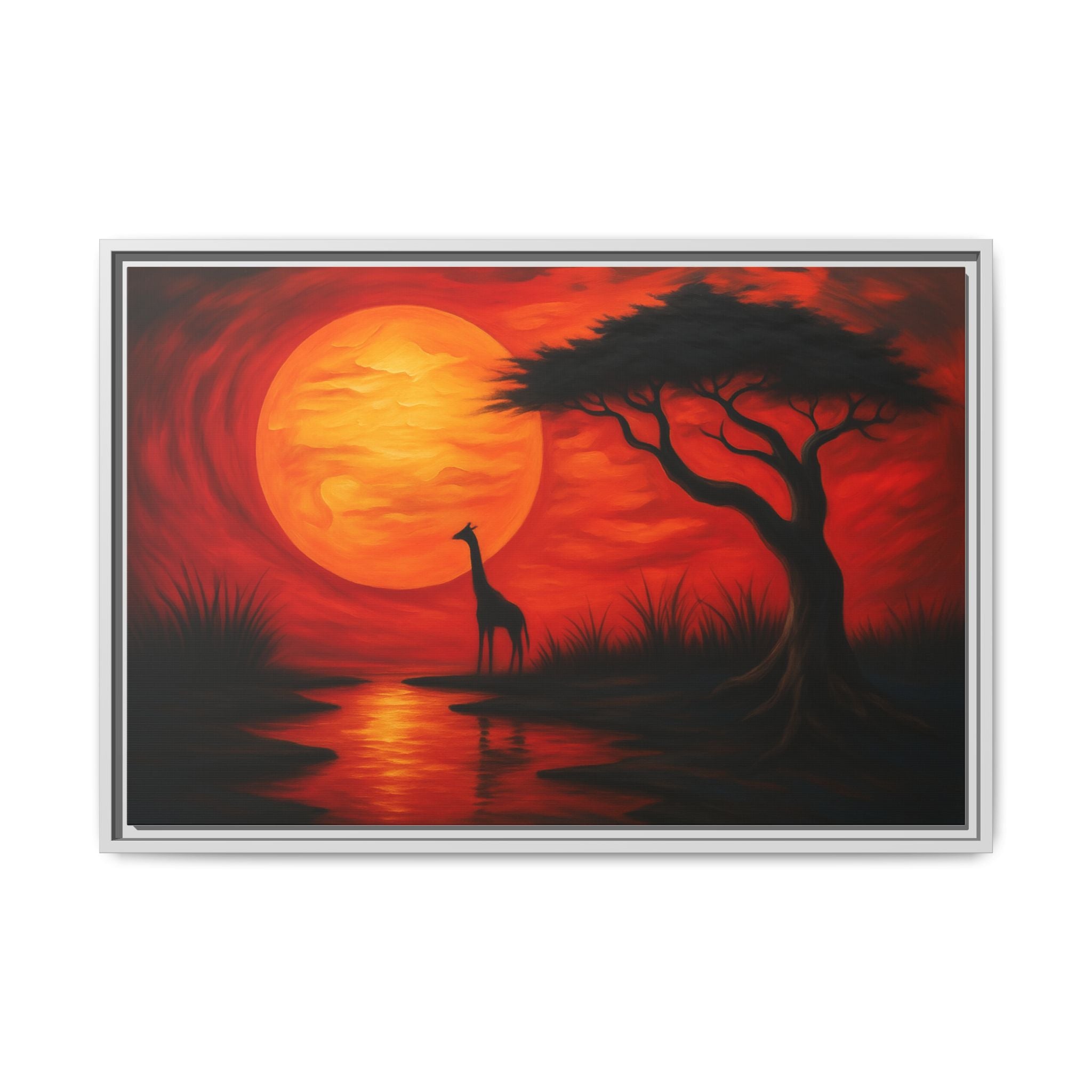 Giraffe Savanna Sunset