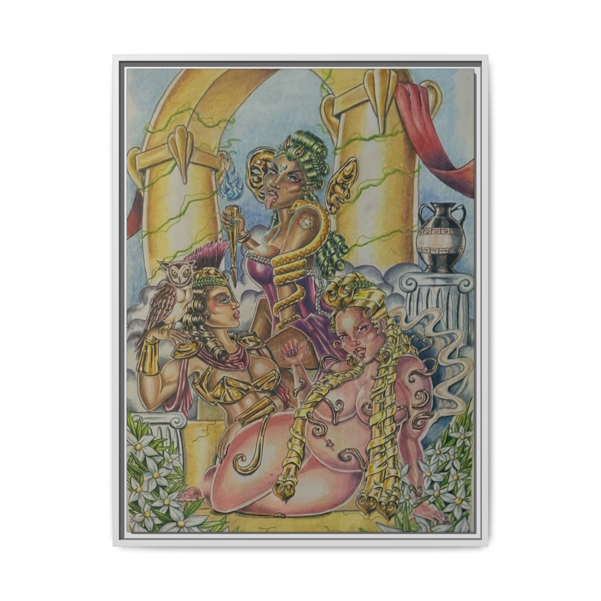 Canvas Art Print - Many Faces