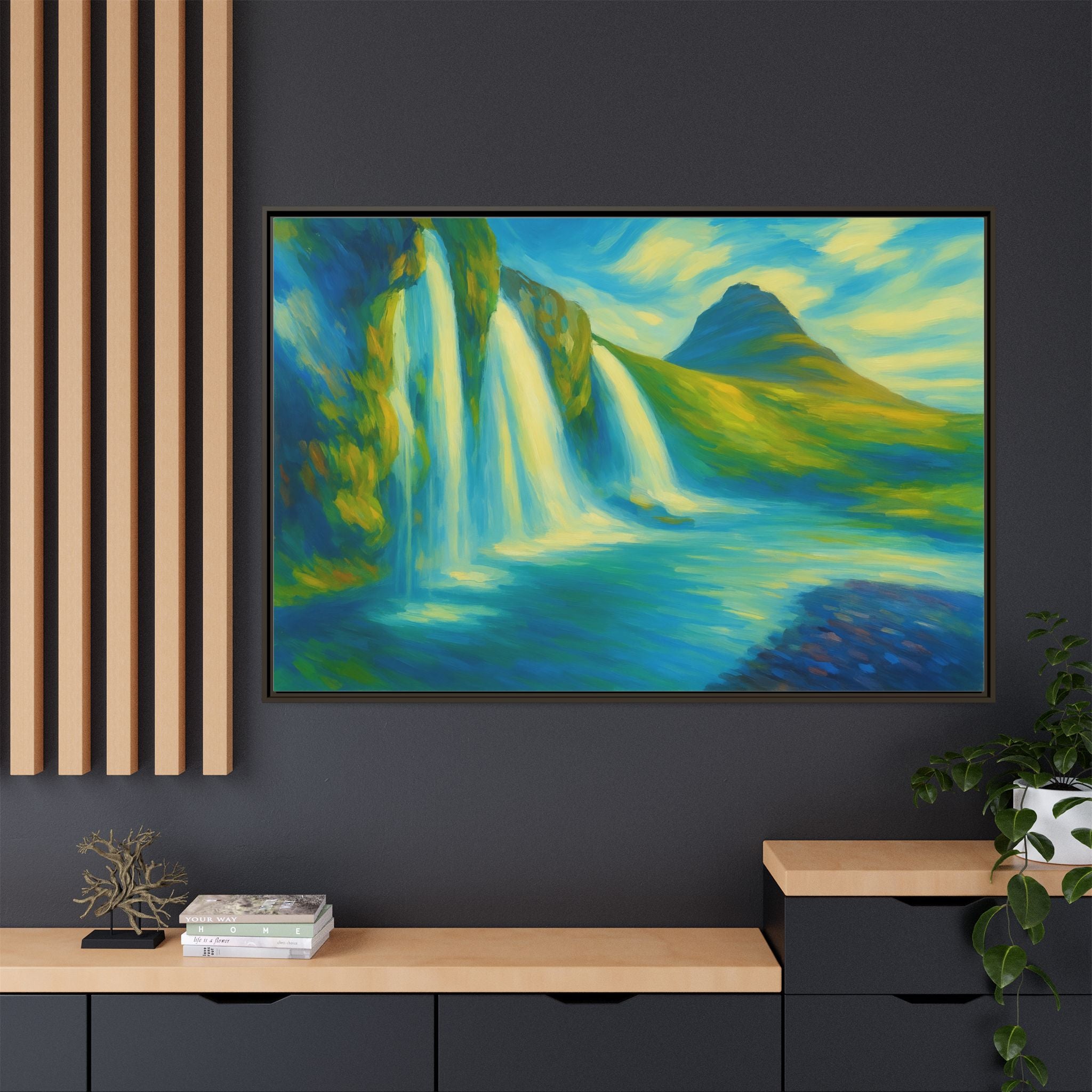 Waterfall Green Landscape