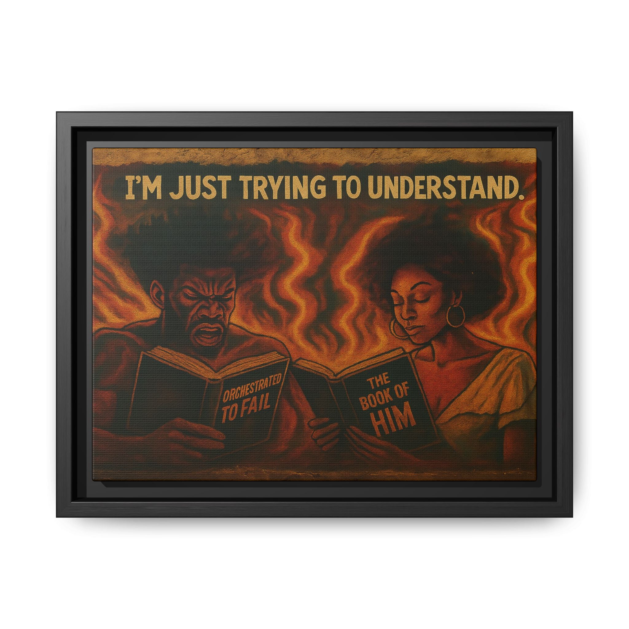 Colorful Motivational Wall Art, Inspirational Home Decor, Black Art Print, Gift for Parents, Empowerment Artwork, Framed Canvas