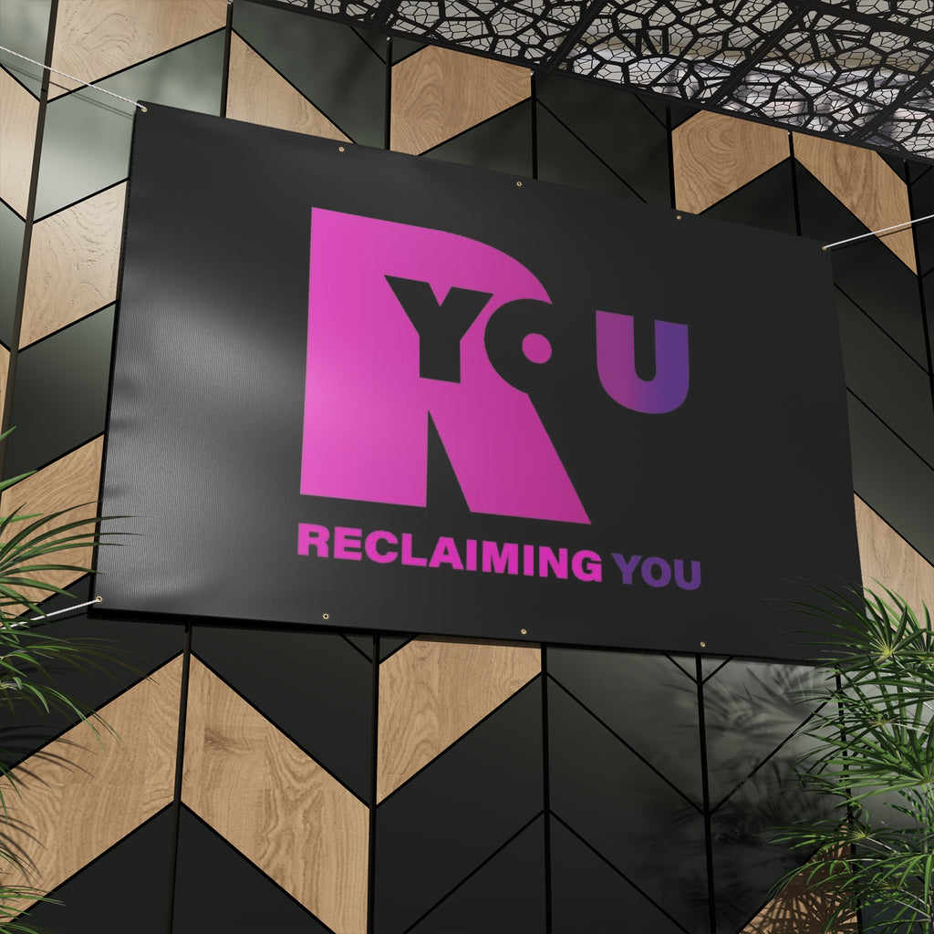 Reclaiming You Matte Banner, Empowerment Sign, Motivational Wall Decor, Event Decoration, Inspirational Banner, Personal Growth