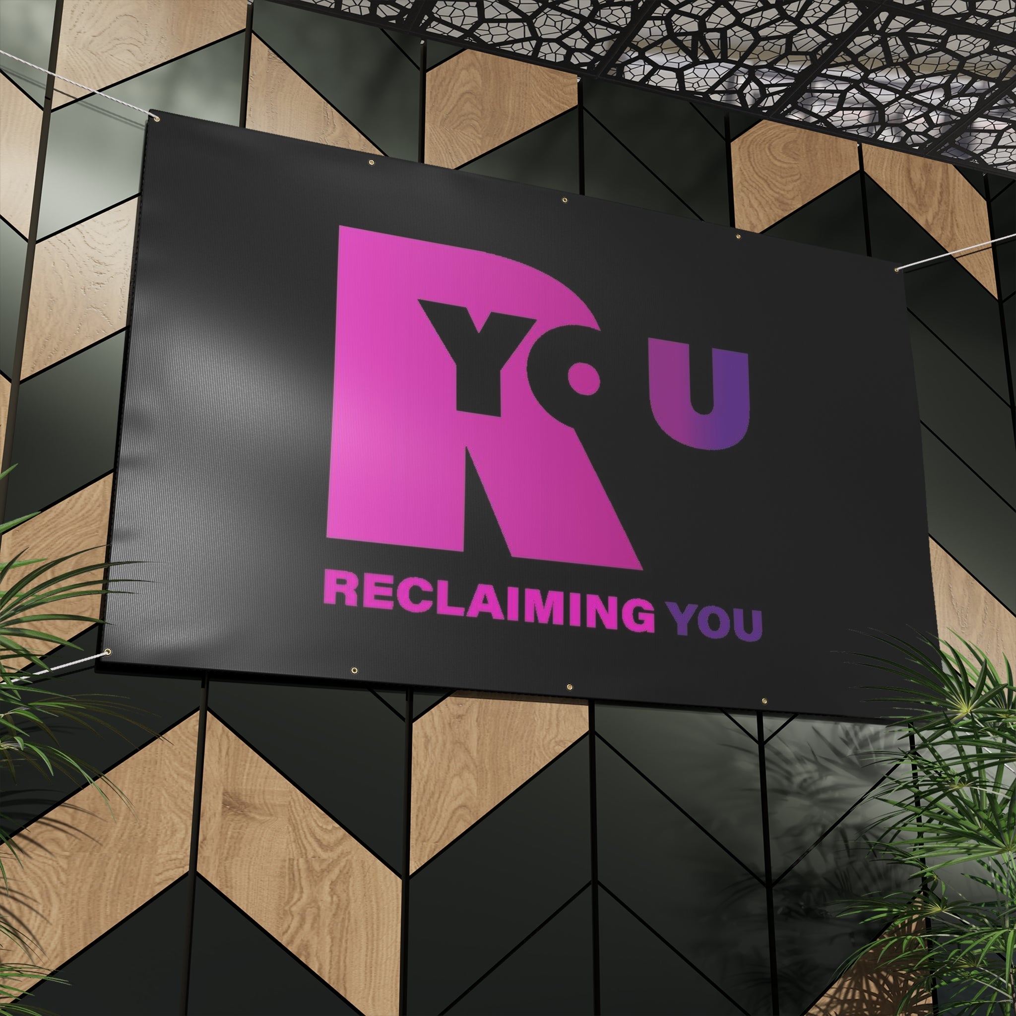 Reclaiming You Matte Banner, Empowerment Sign, Motivational Wall Decor, Event Decoration, Inspirational Banner, Personal Growth