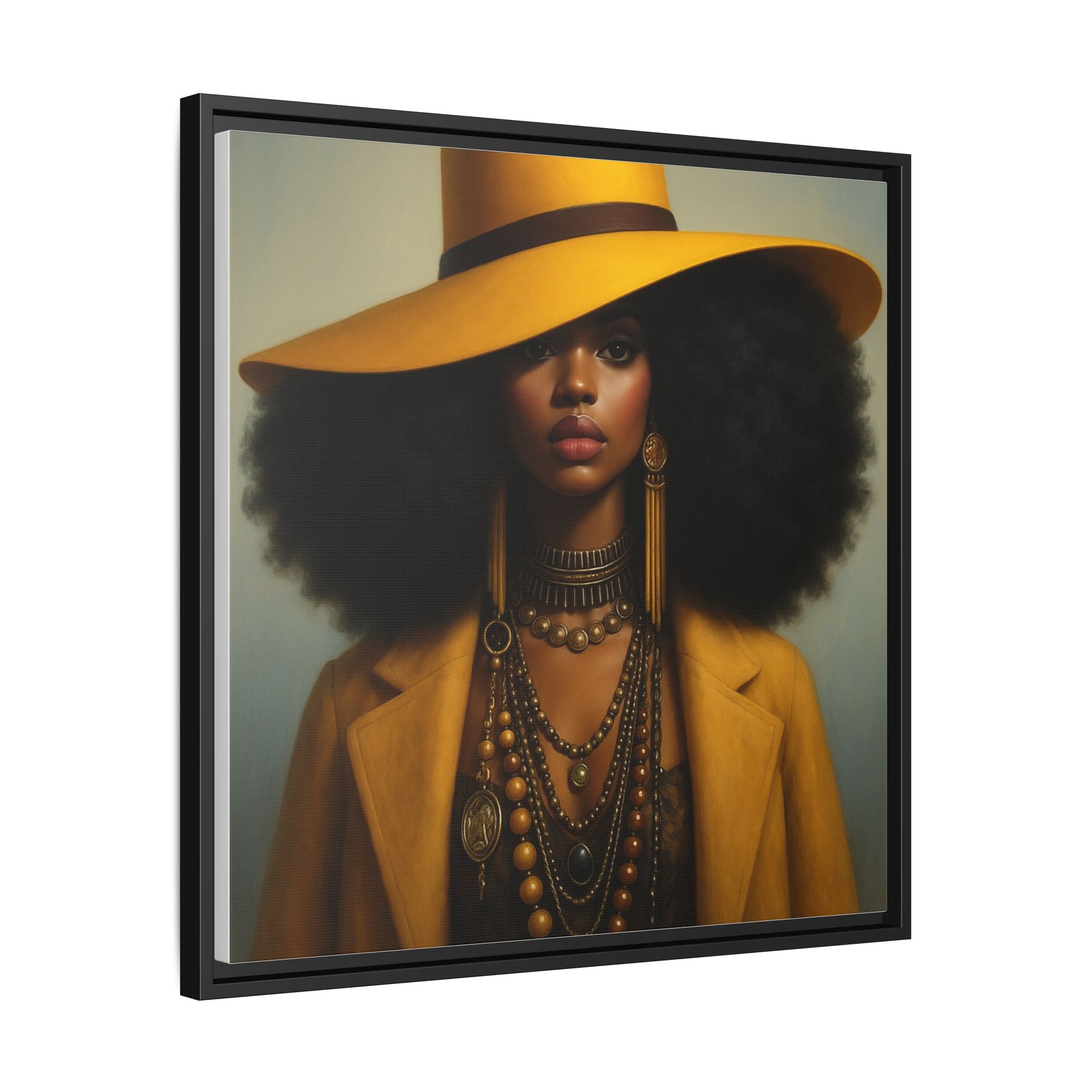 Yellow Afro Royalty of Elegance