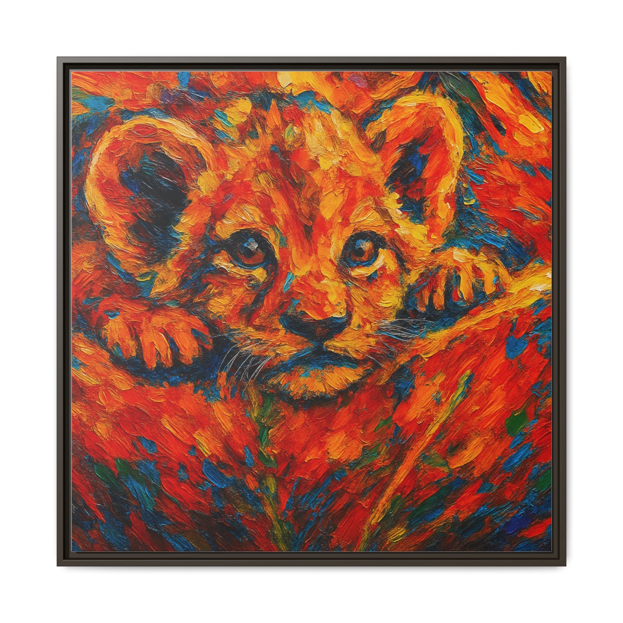 Vibrant Lion Cub
