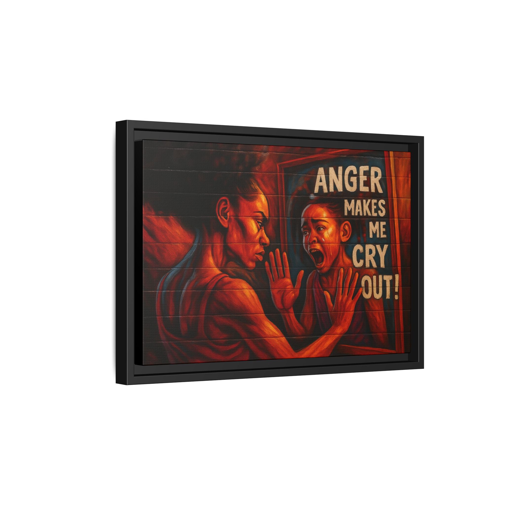 Framed Wall Art - Emotionally Resonant Canvas, Inspirational Home Decor, Powerful Motivational Gift, Unique Art for Self-Reflection