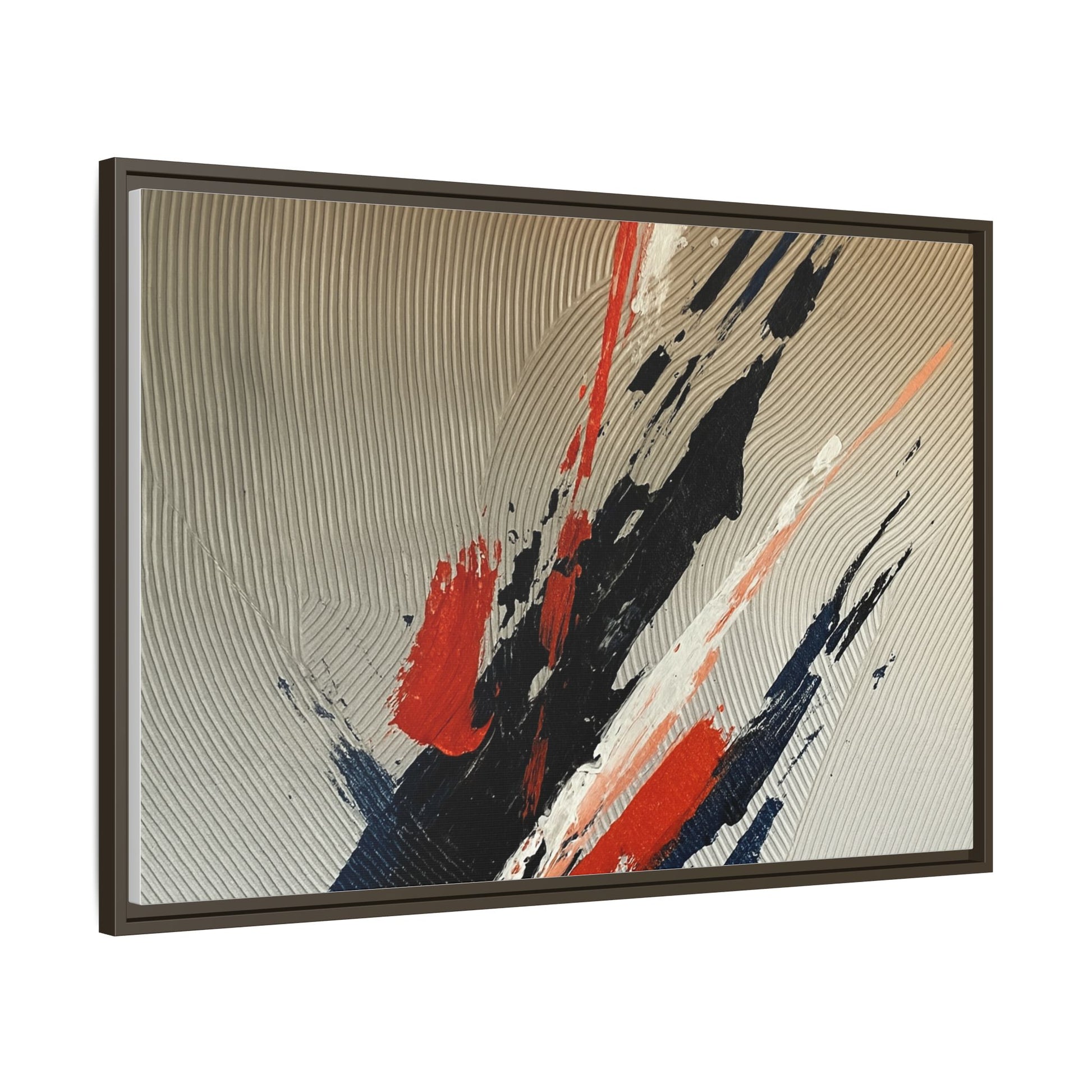 Black Red White Splatter