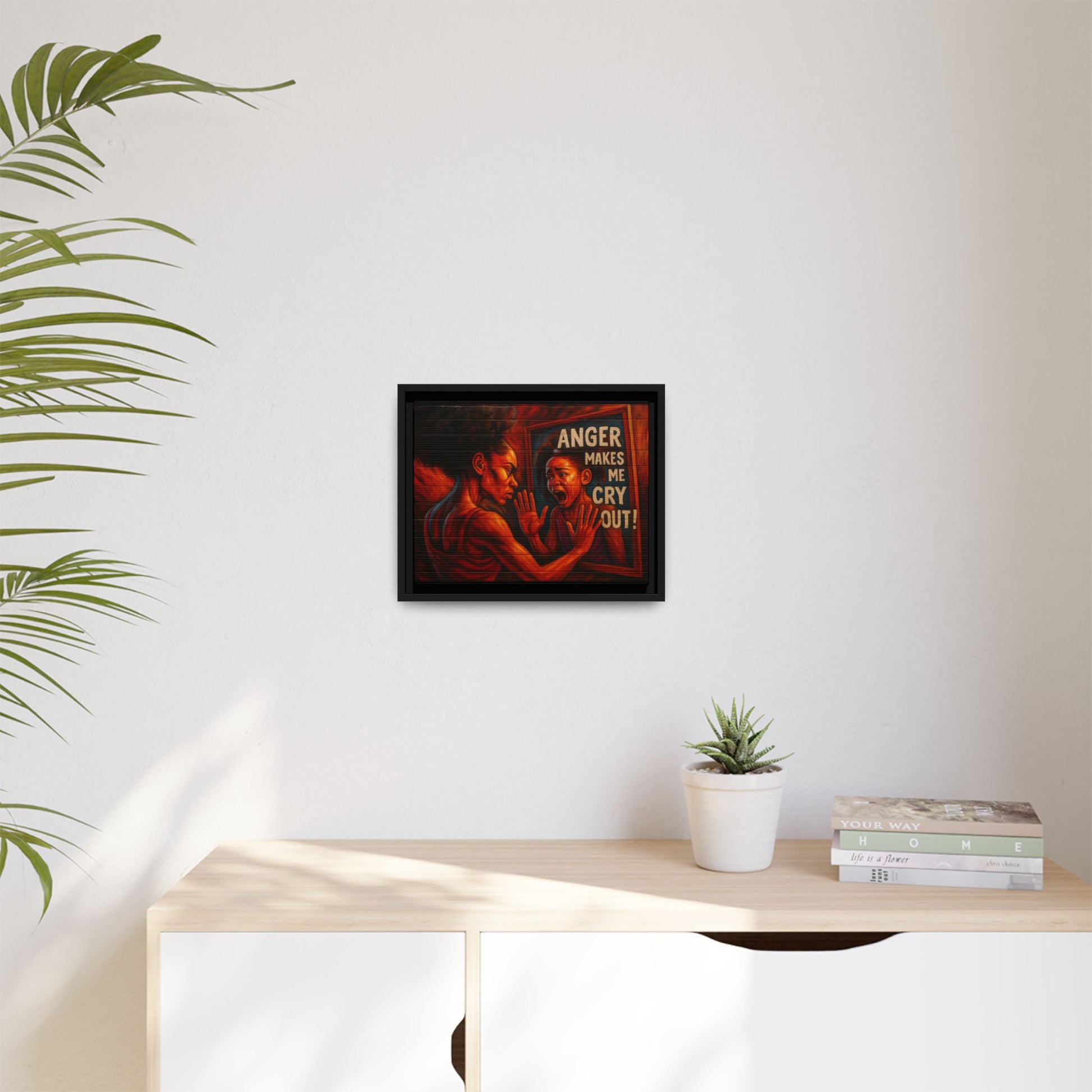 Framed Wall Art - Emotionally Resonant Canvas, Inspirational Home Decor, Powerful Motivational Gift, Unique Art for Self-Reflection
