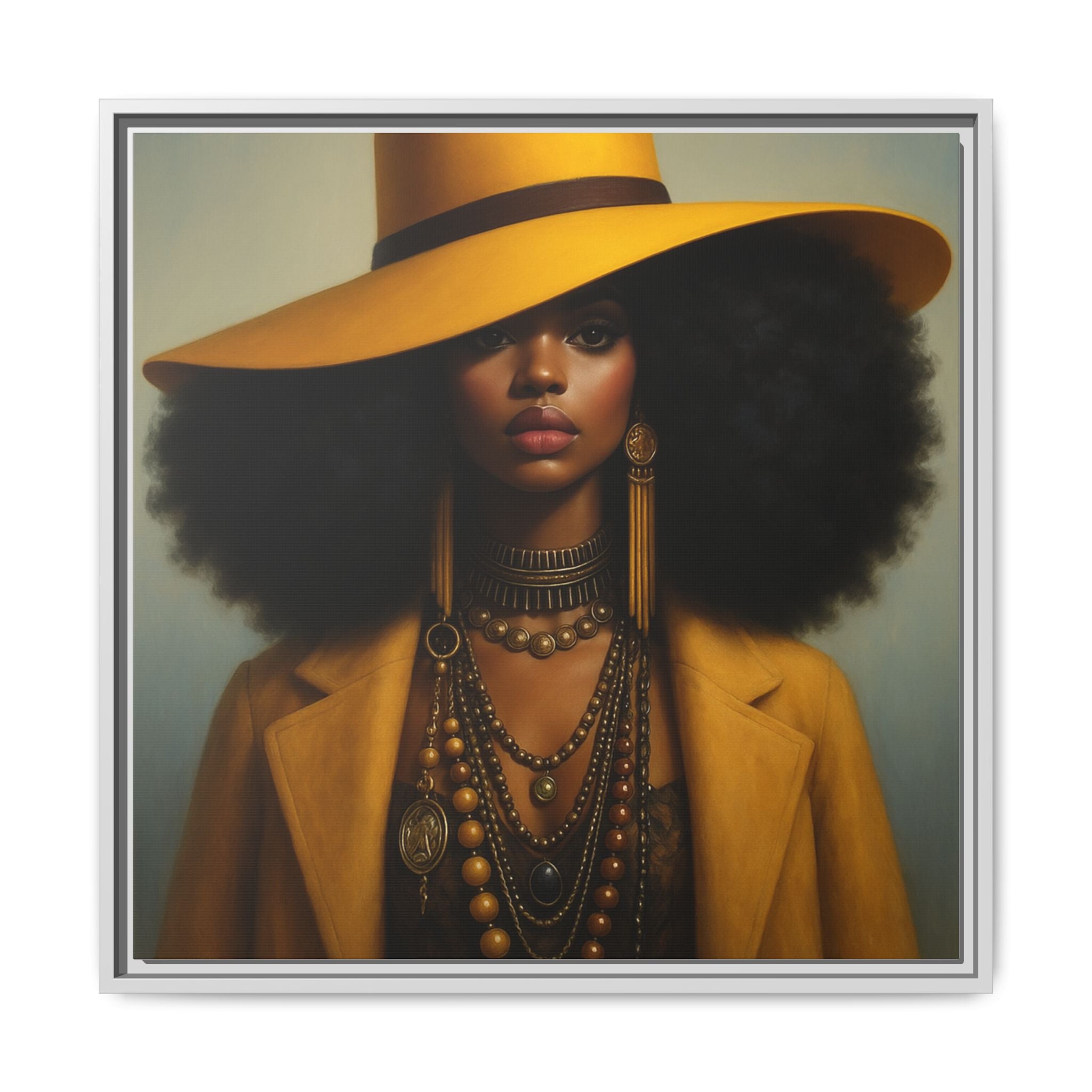 Yellow Afro Royalty of Elegance