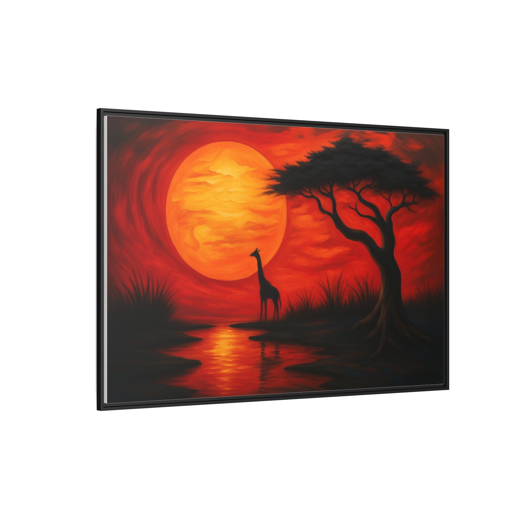 Giraffe Savanna Sunset