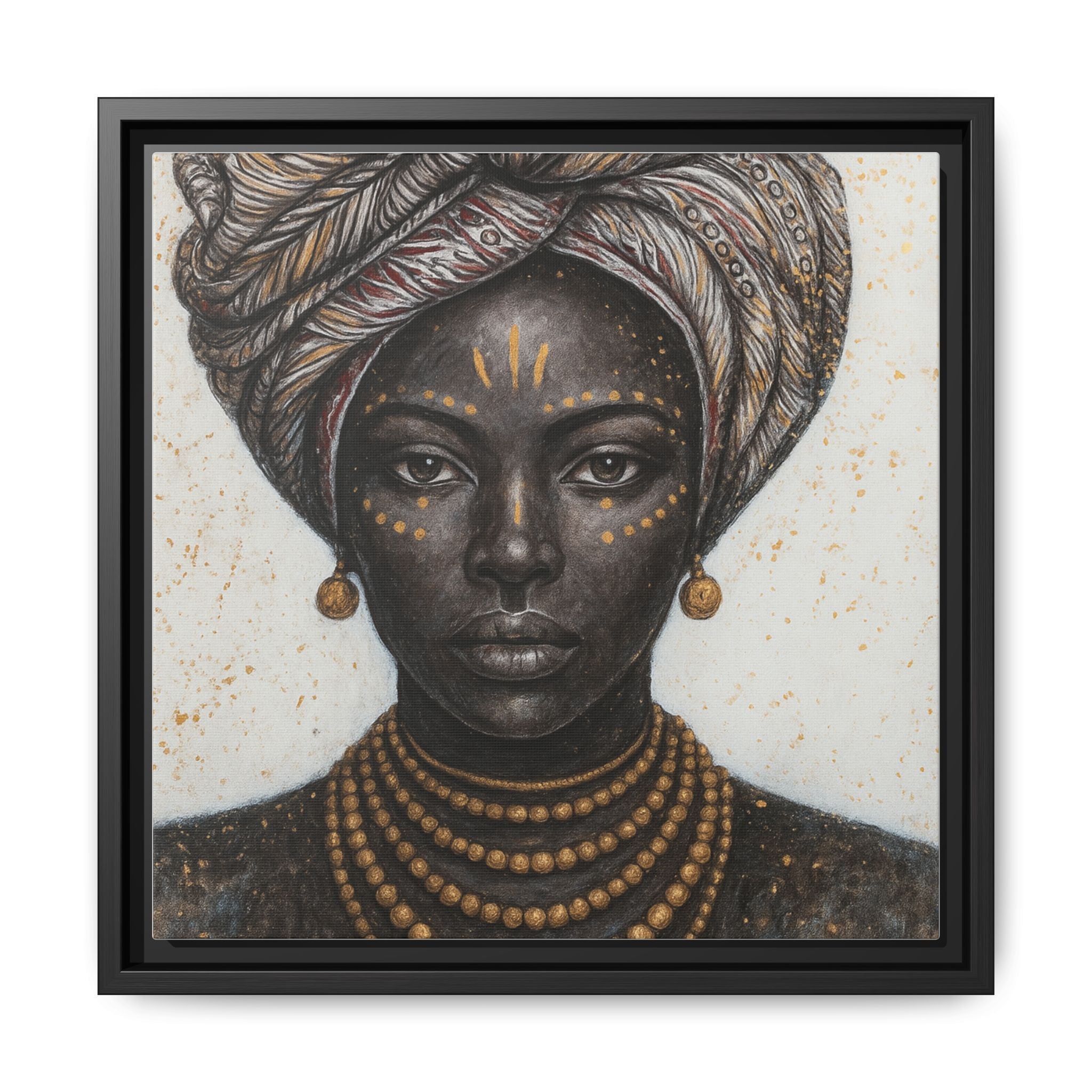 White Artistic African Lady