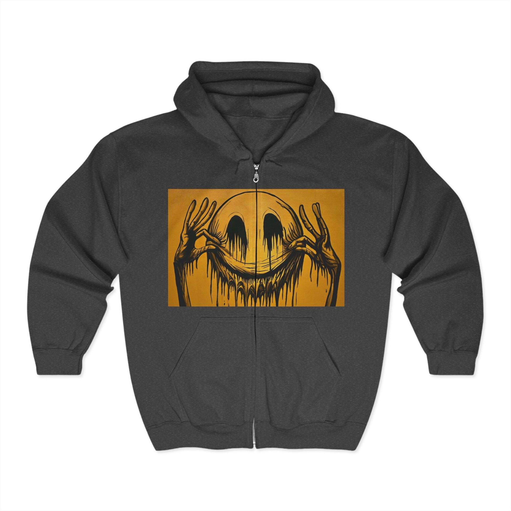 Edgy Zip Hoodie Streetwear