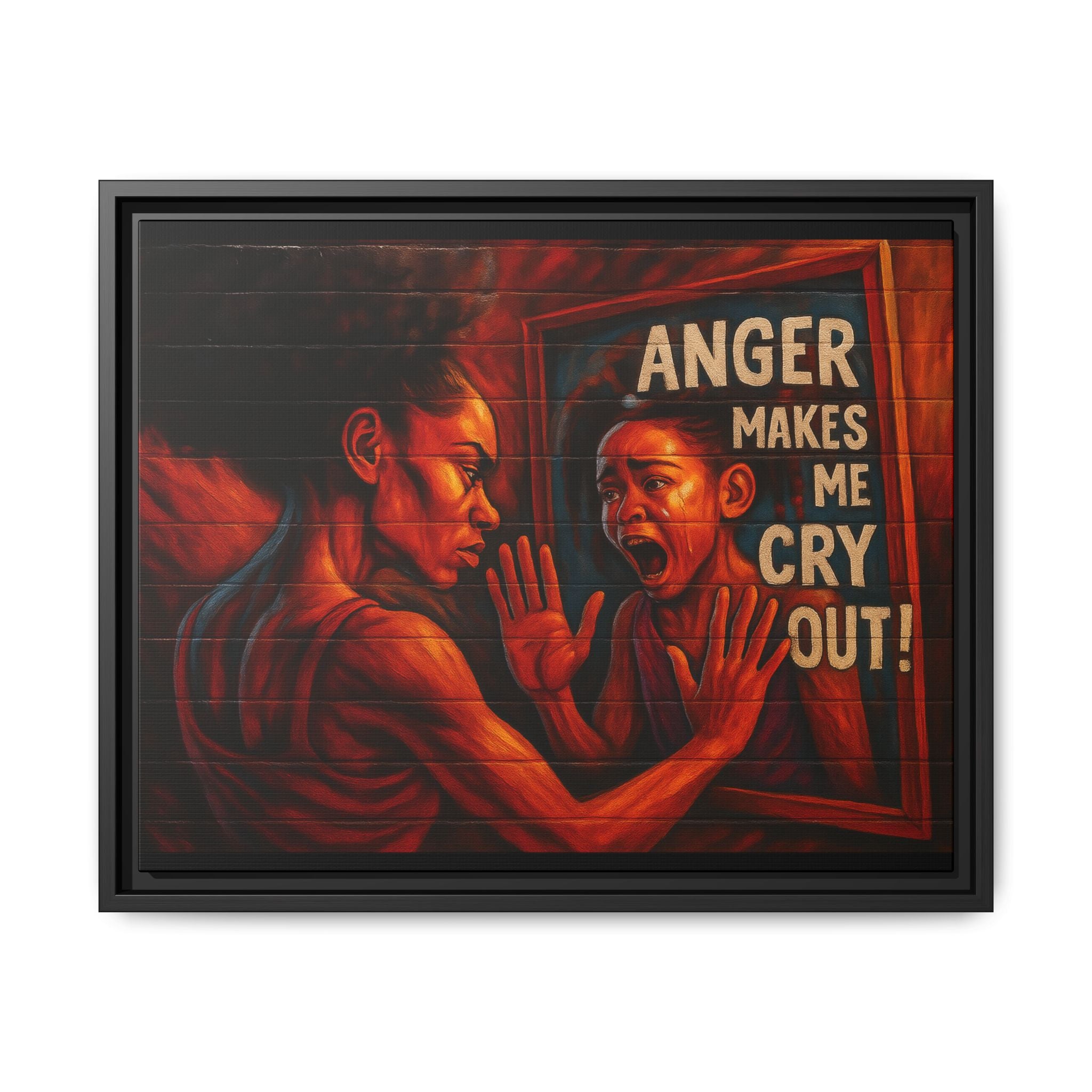 Framed Wall Art - Emotionally Resonant Canvas, Inspirational Home Decor, Powerful Motivational Gift, Unique Art for Self-Reflection