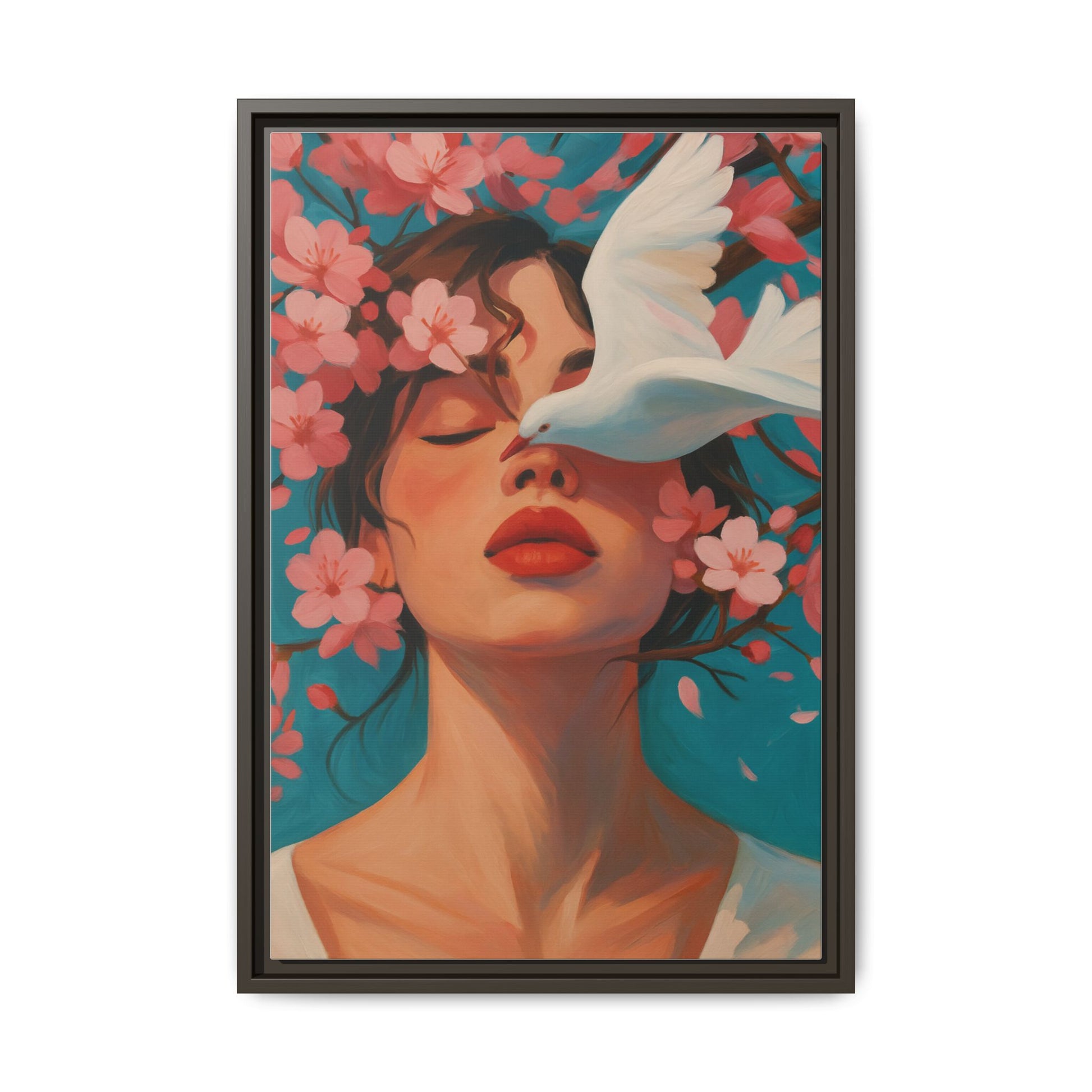 Pink Floral Serenity Dove