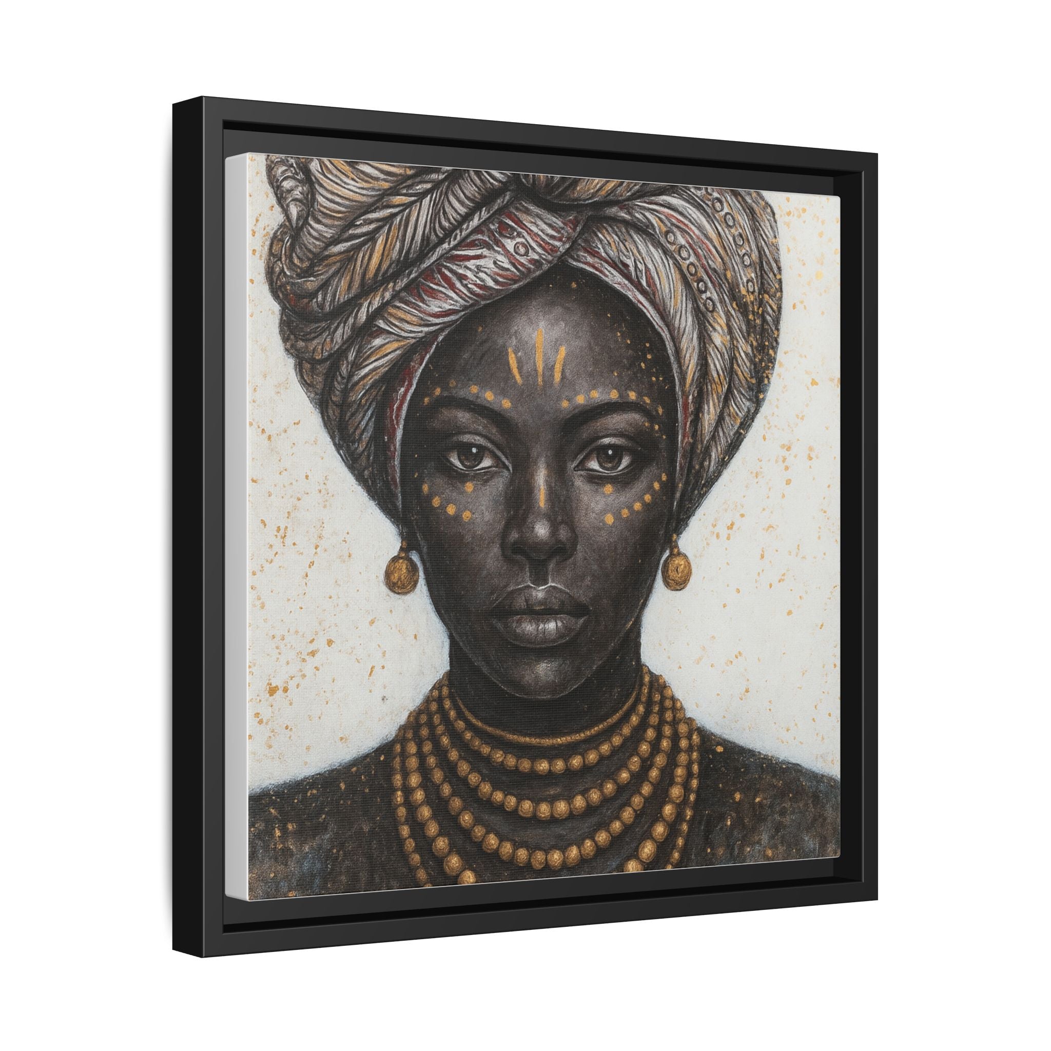 White Artistic African Lady