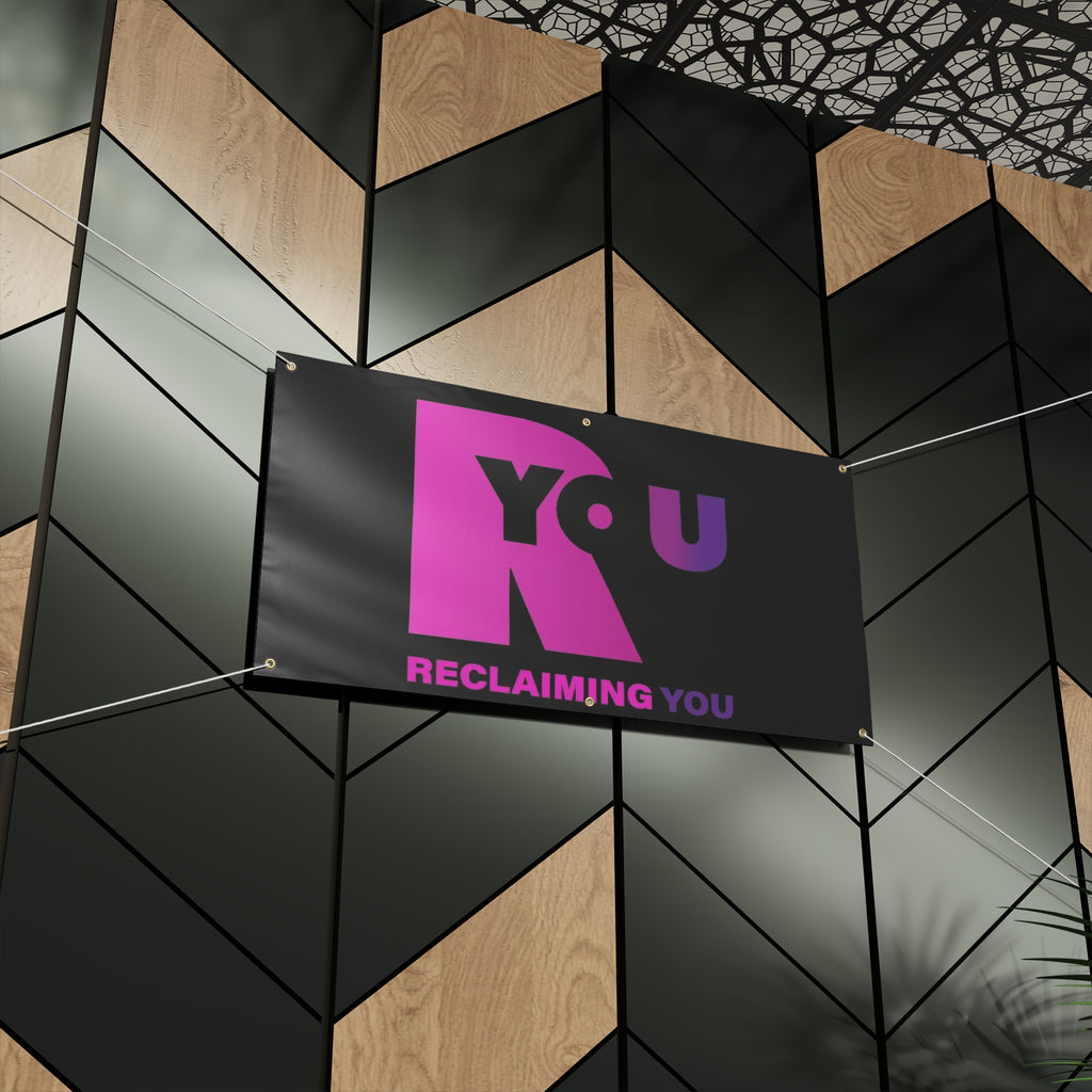 Reclaiming You Matte Banner, Empowerment Sign, Motivational Wall Decor, Event Decoration, Inspirational Banner, Personal Growth