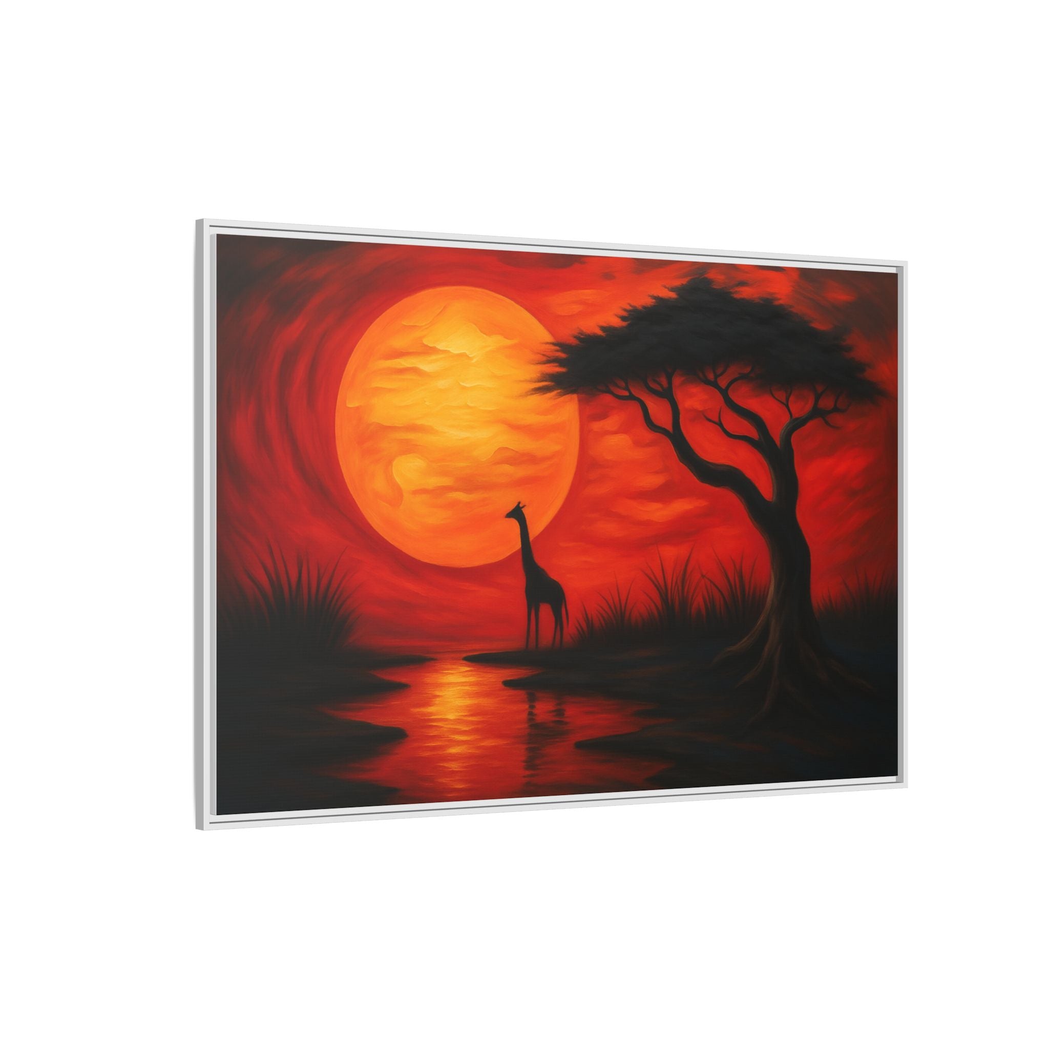 Giraffe Savanna Sunset