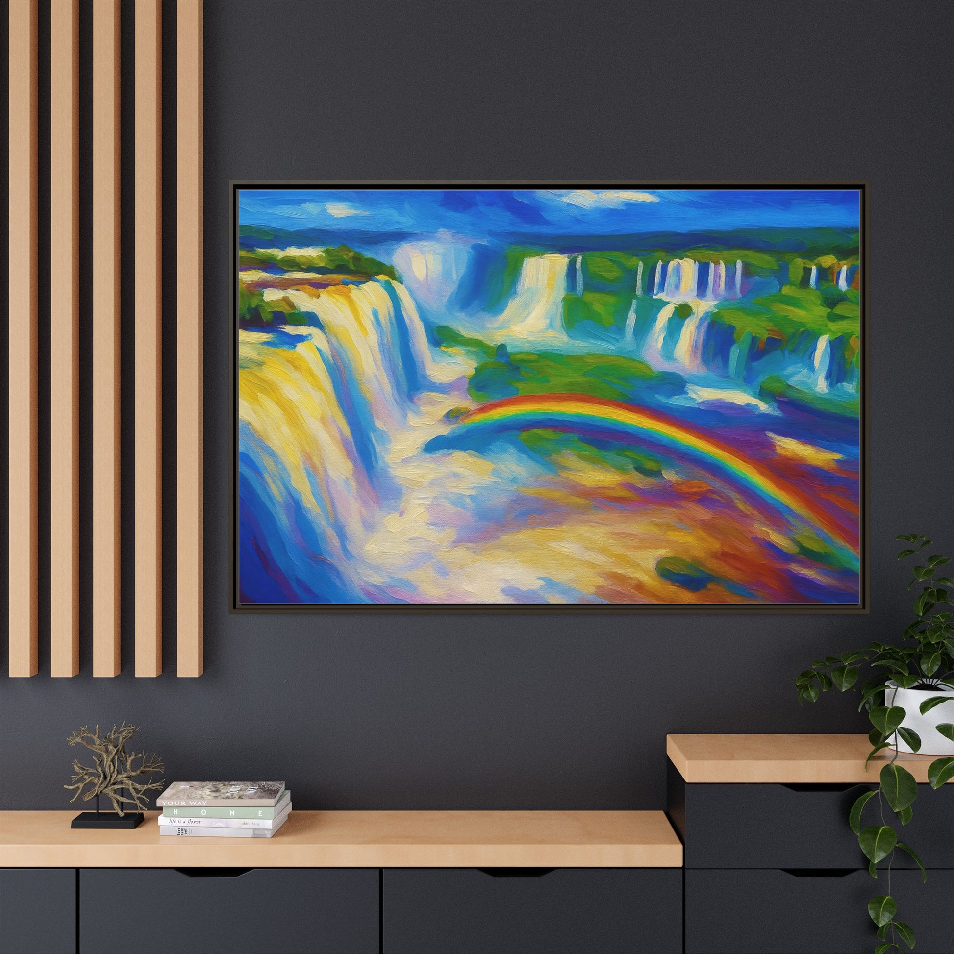 Waterfall Rainbow Splash
