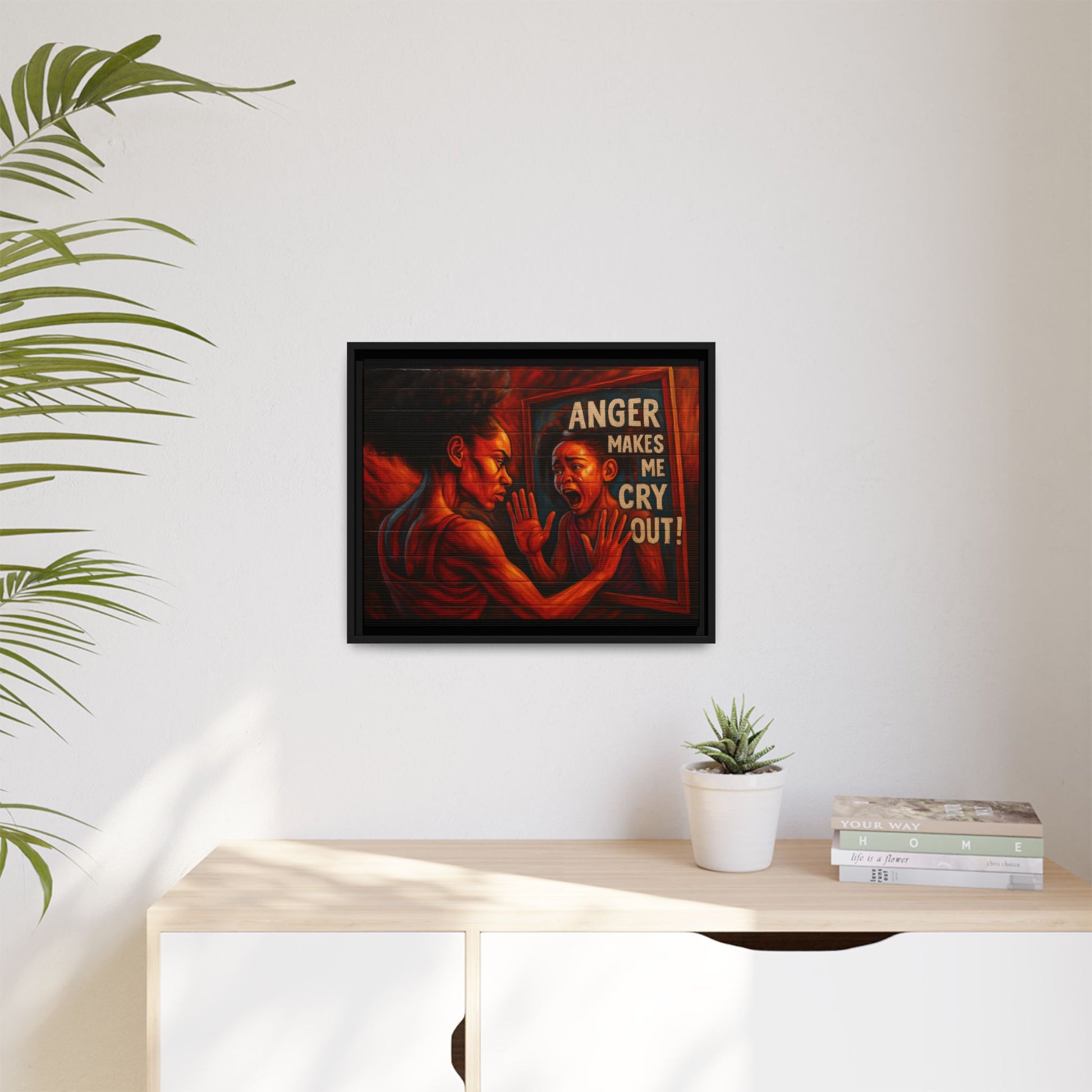 Framed Wall Art - Emotionally Resonant Canvas, Inspirational Home Decor, Powerful Motivational Gift, Unique Art for Self-Reflection