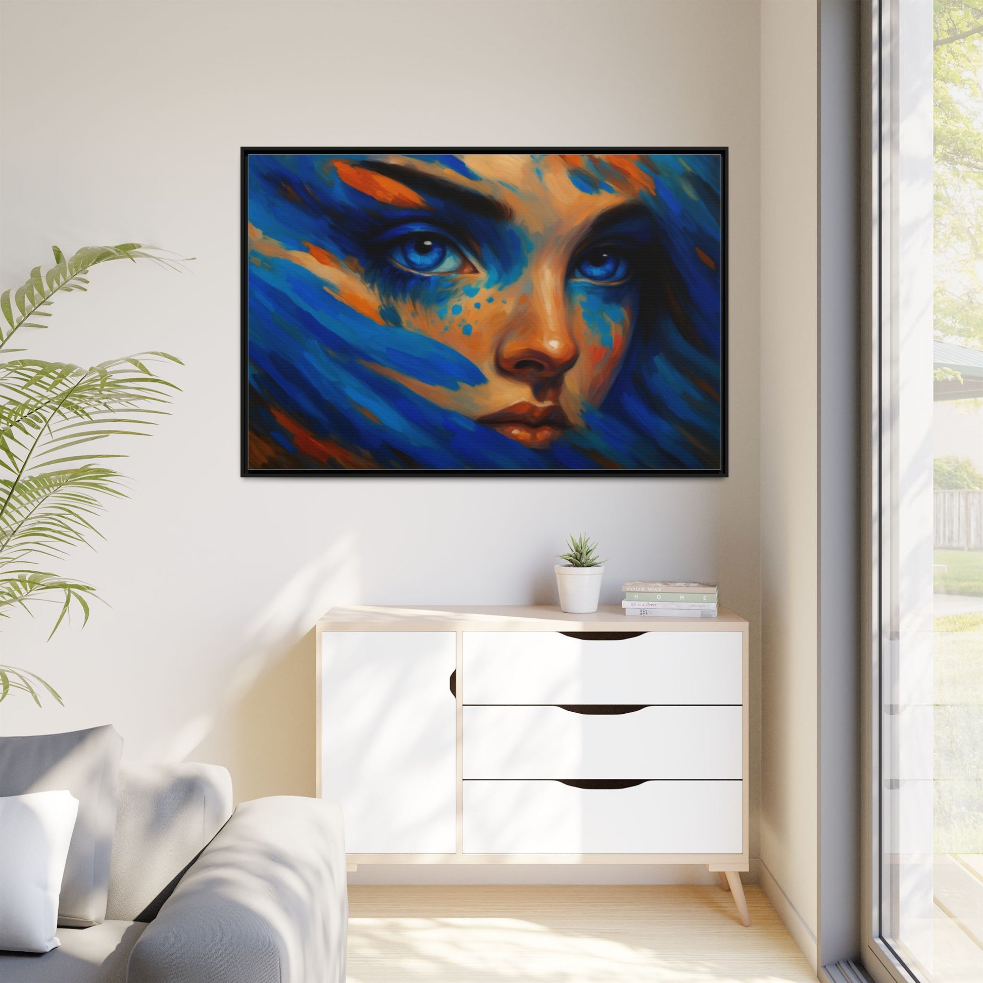 Vibrant Lady Blue Wave