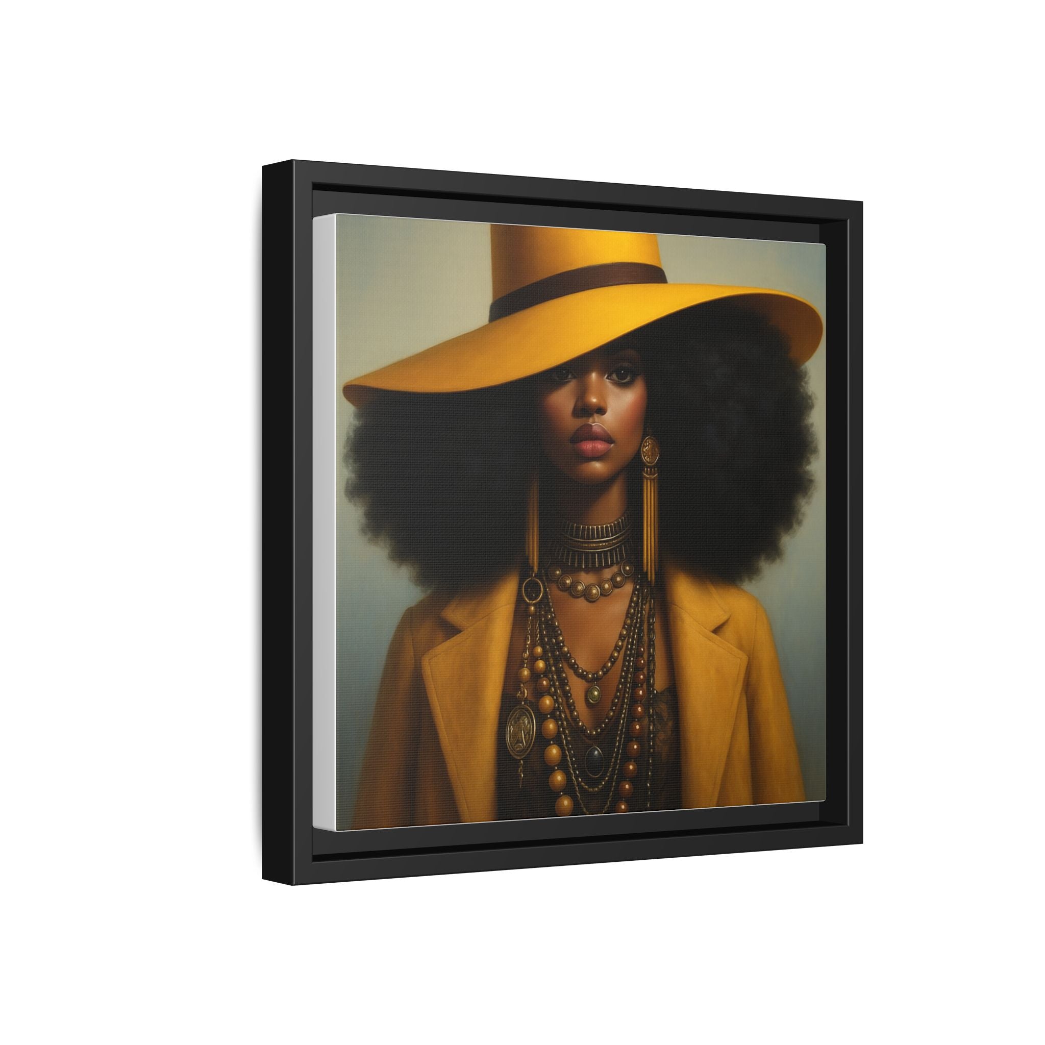 Yellow Afro Royalty of Elegance