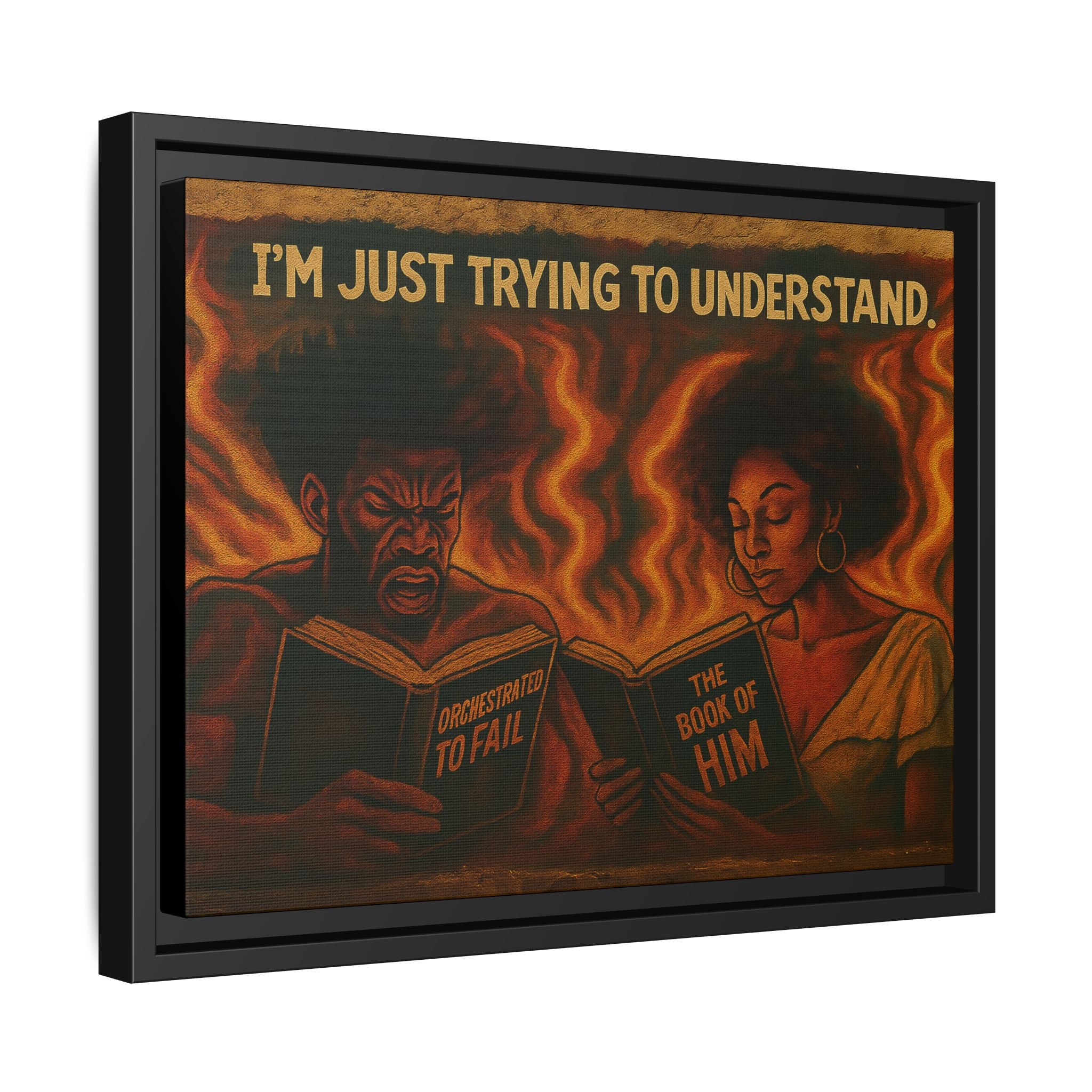 Colorful Motivational Wall Art, Inspirational Home Decor, Black Art Print, Gift for Parents, Empowerment Artwork, Framed Canvas