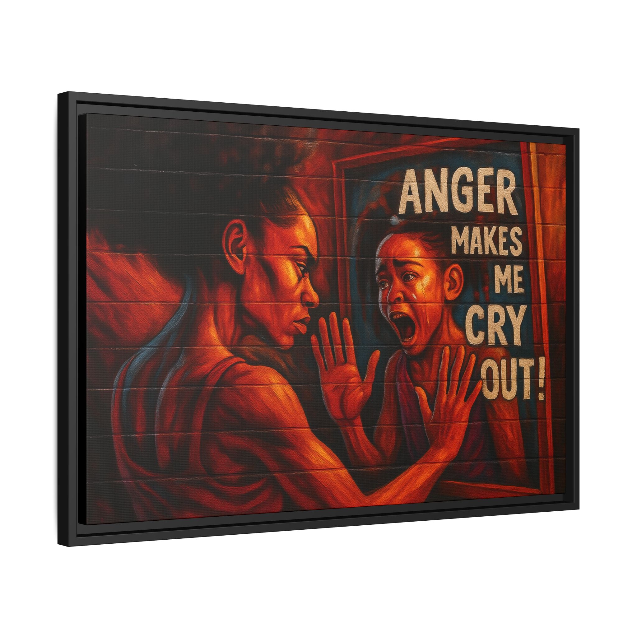 Framed Wall Art - Emotionally Resonant Canvas, Inspirational Home Decor, Powerful Motivational Gift, Unique Art for Self-Reflection
