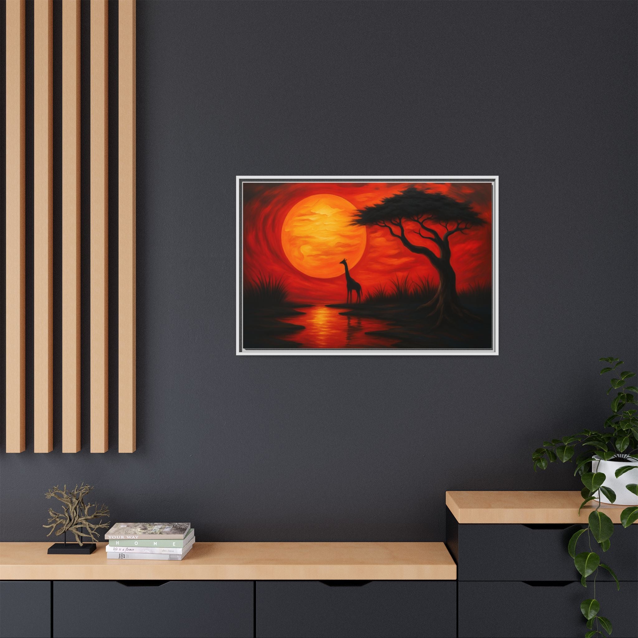 Giraffe Savanna Sunset