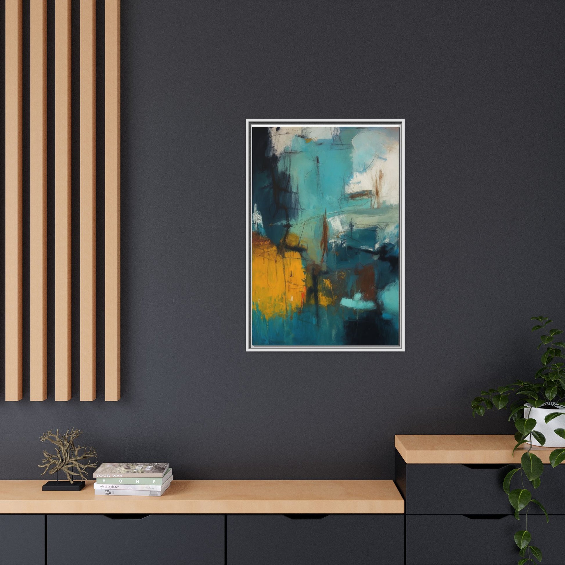 Abstract Blue Gold