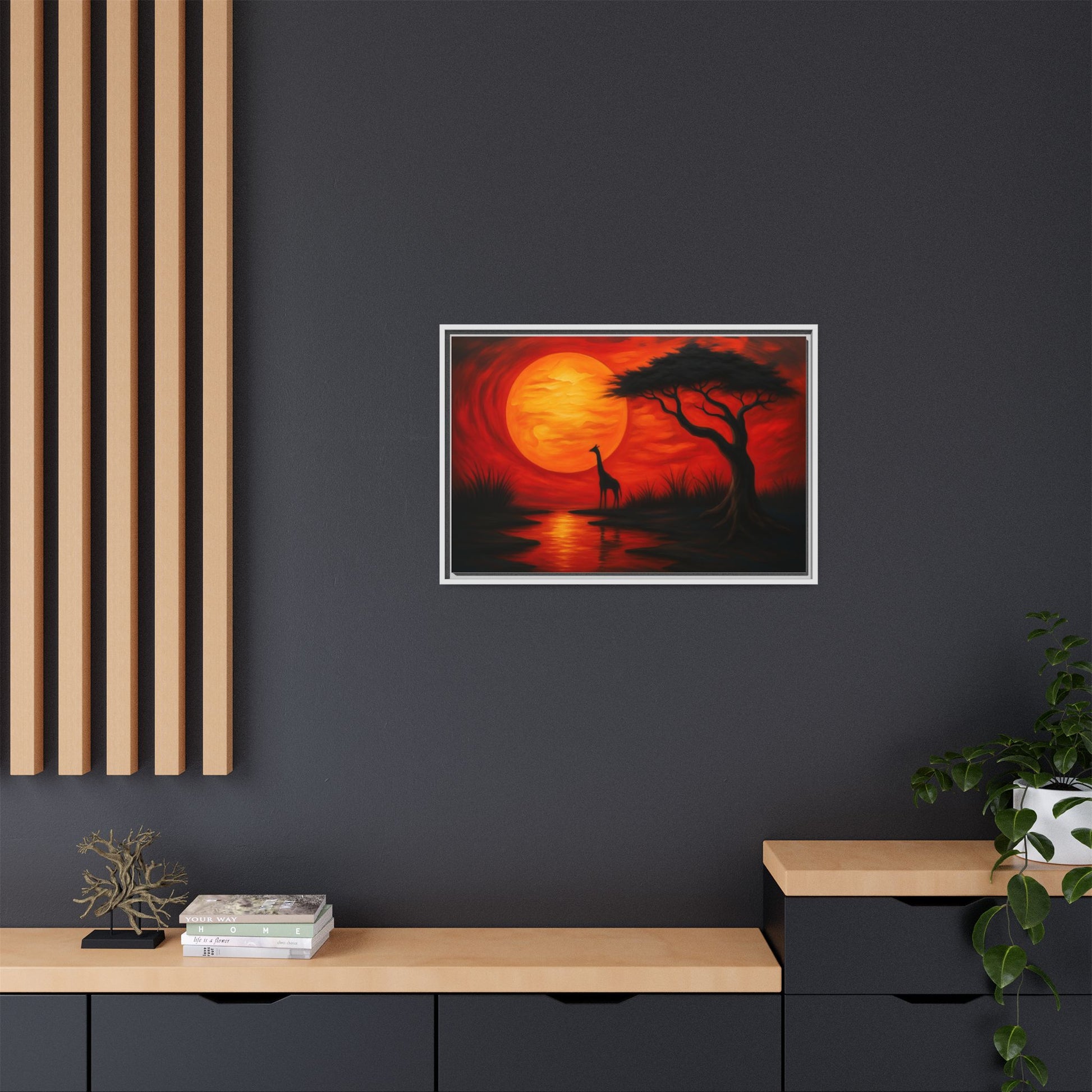 Giraffe Savanna Sunset