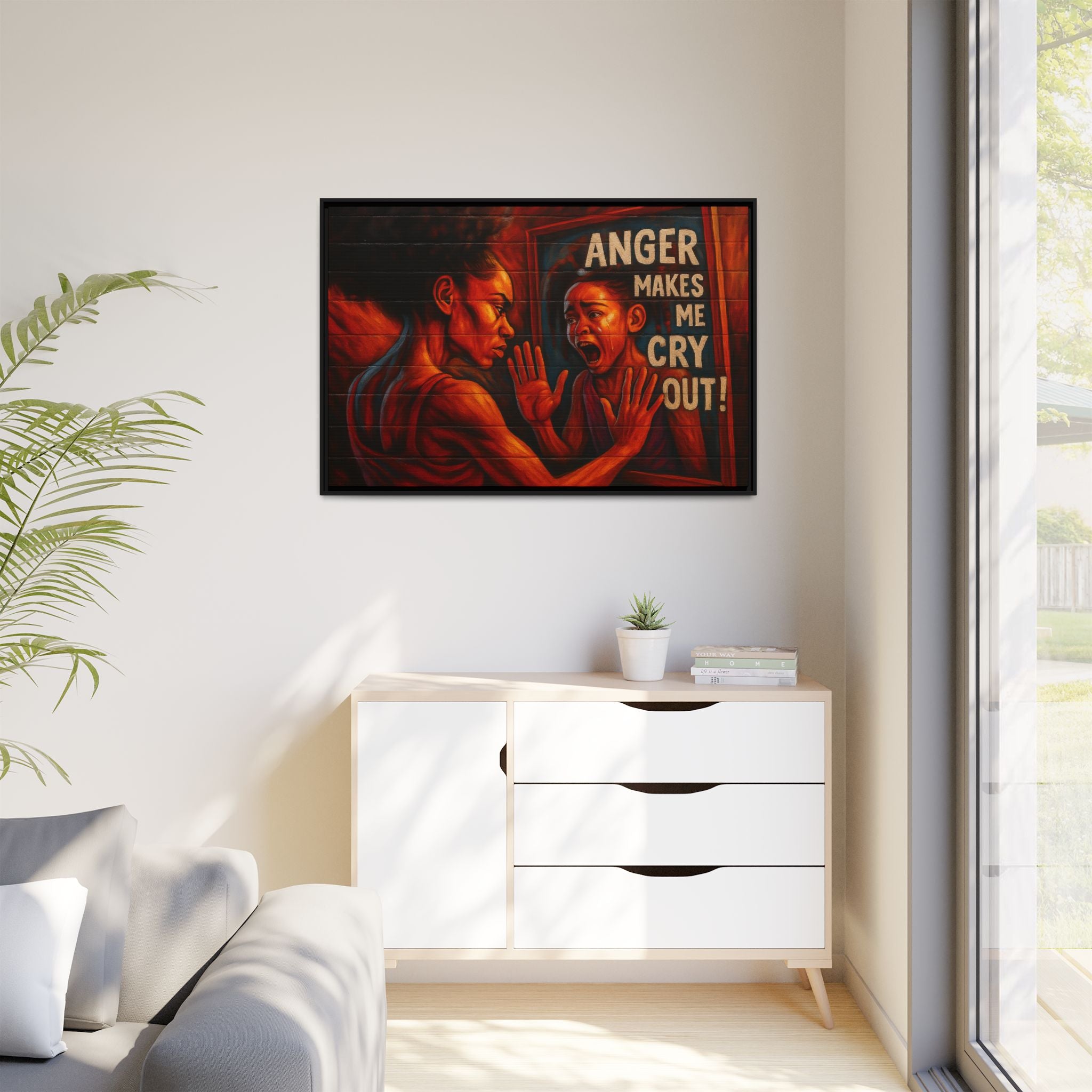 Framed Wall Art - Emotionally Resonant Canvas, Inspirational Home Decor, Powerful Motivational Gift, Unique Art for Self-Reflection