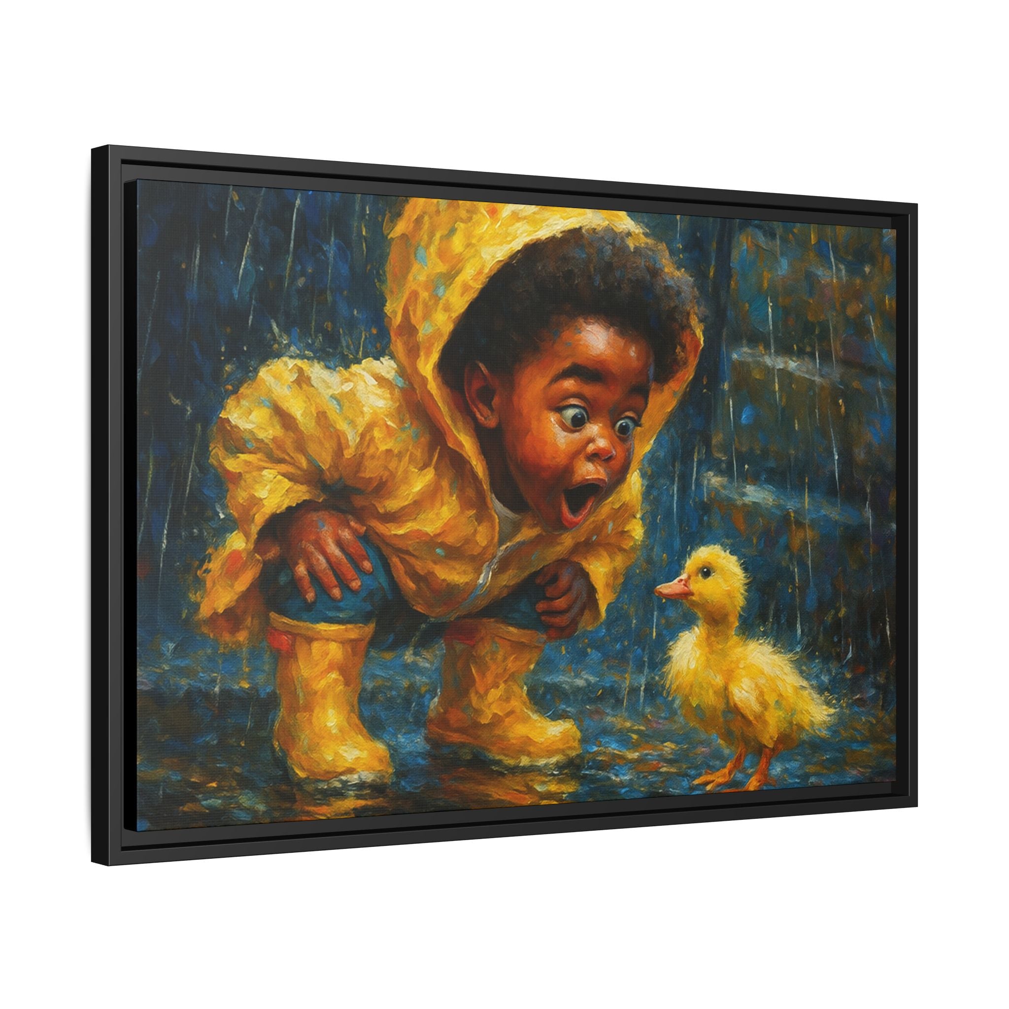 Yellow Child and Duck