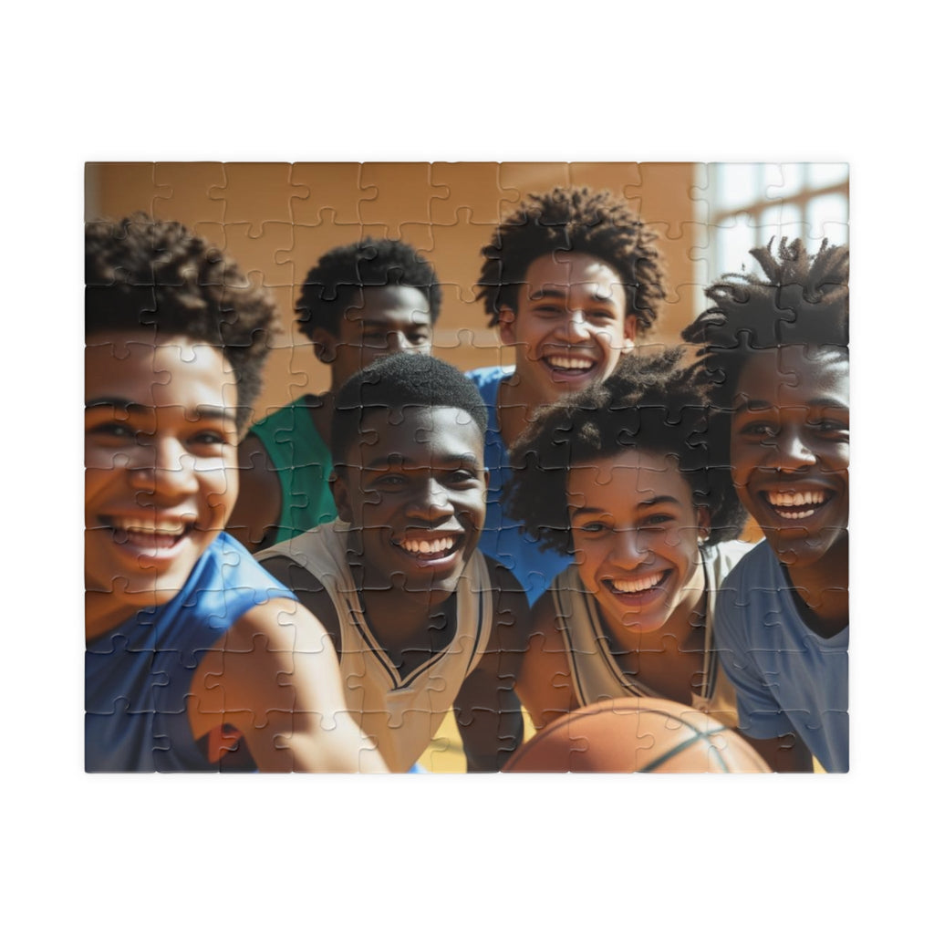 Basketball Team Photo Puzzle — Custom 110/252/520/1014-Piece Jigsaw