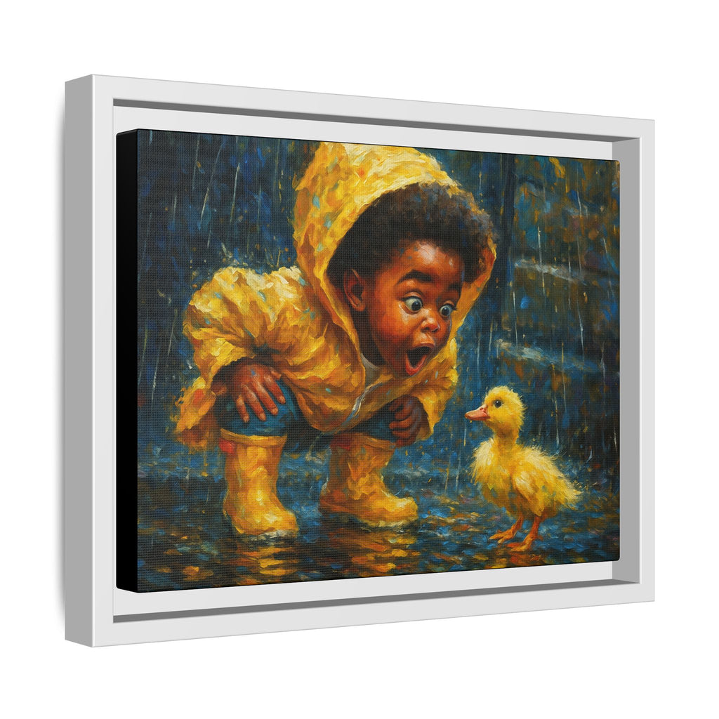 Yellow Child and Duck