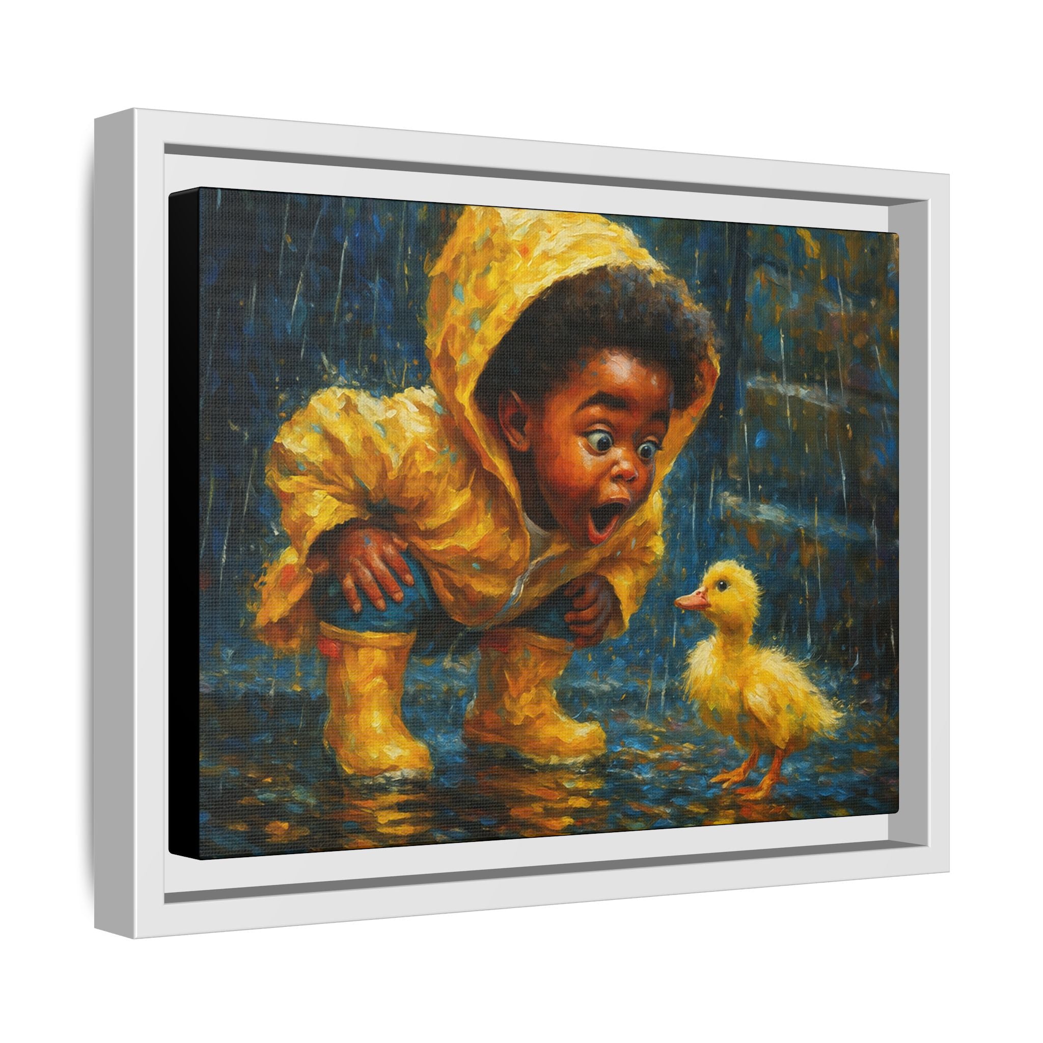 Yellow Child and Duck