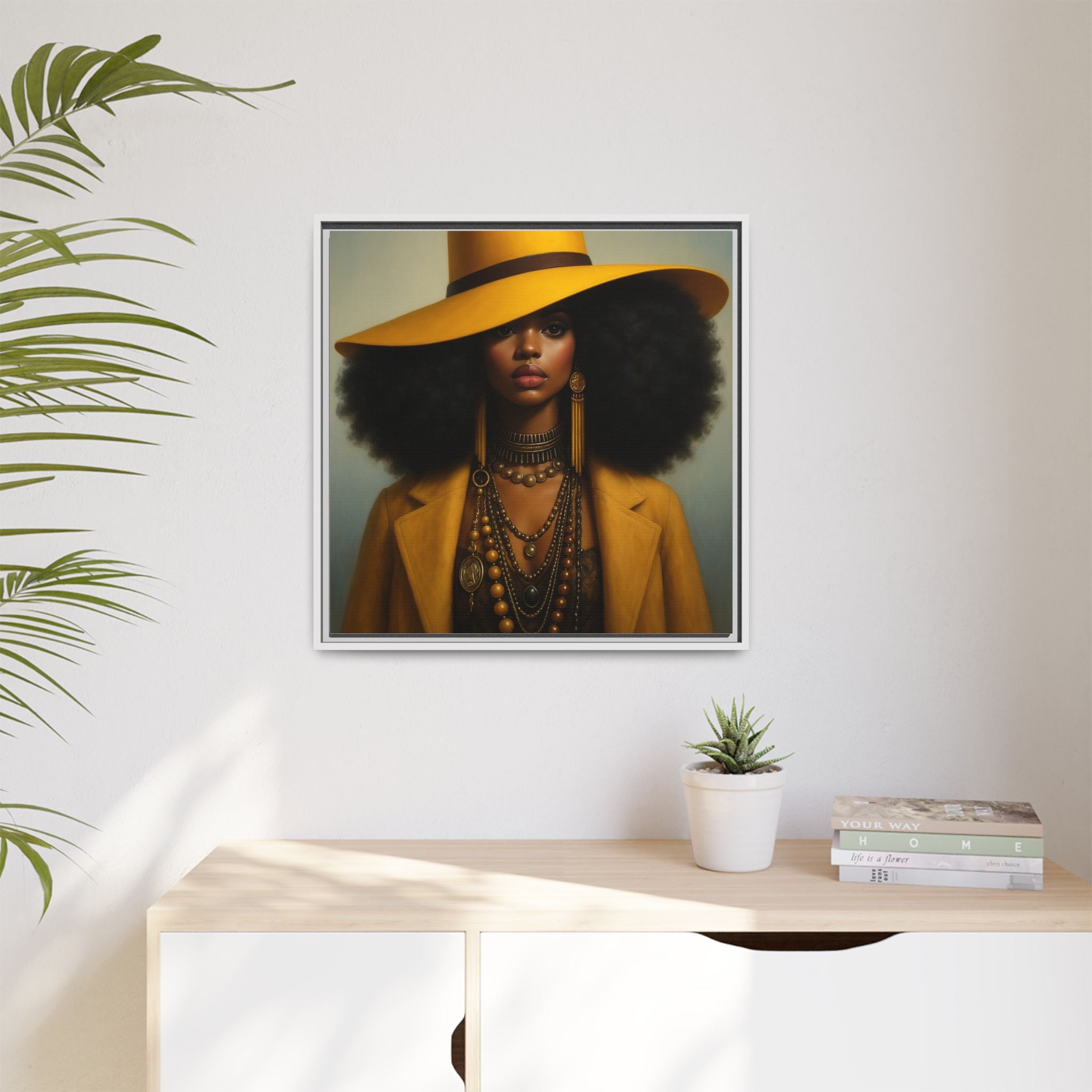 Yellow Afro Royalty of Elegance